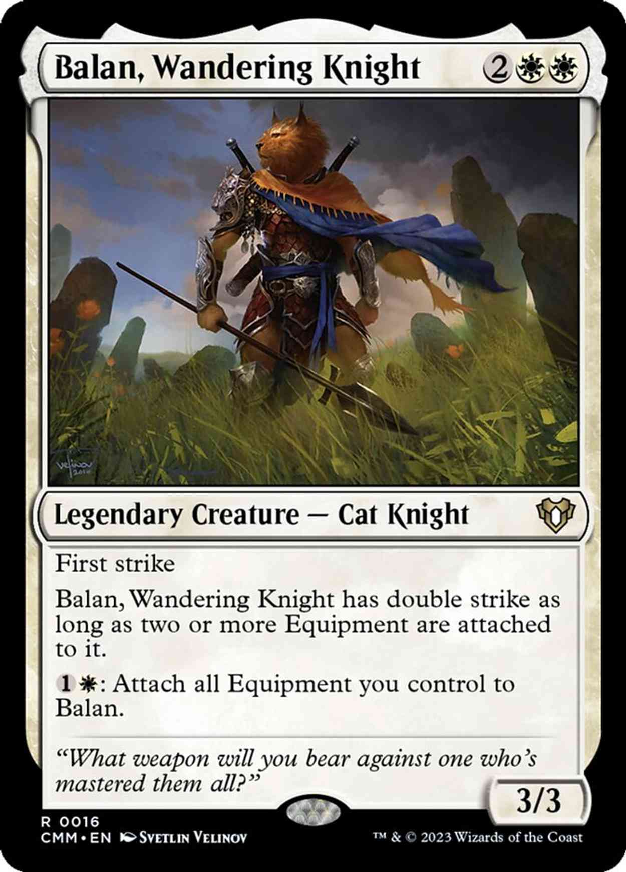 Balan, Wandering Knight magic card front