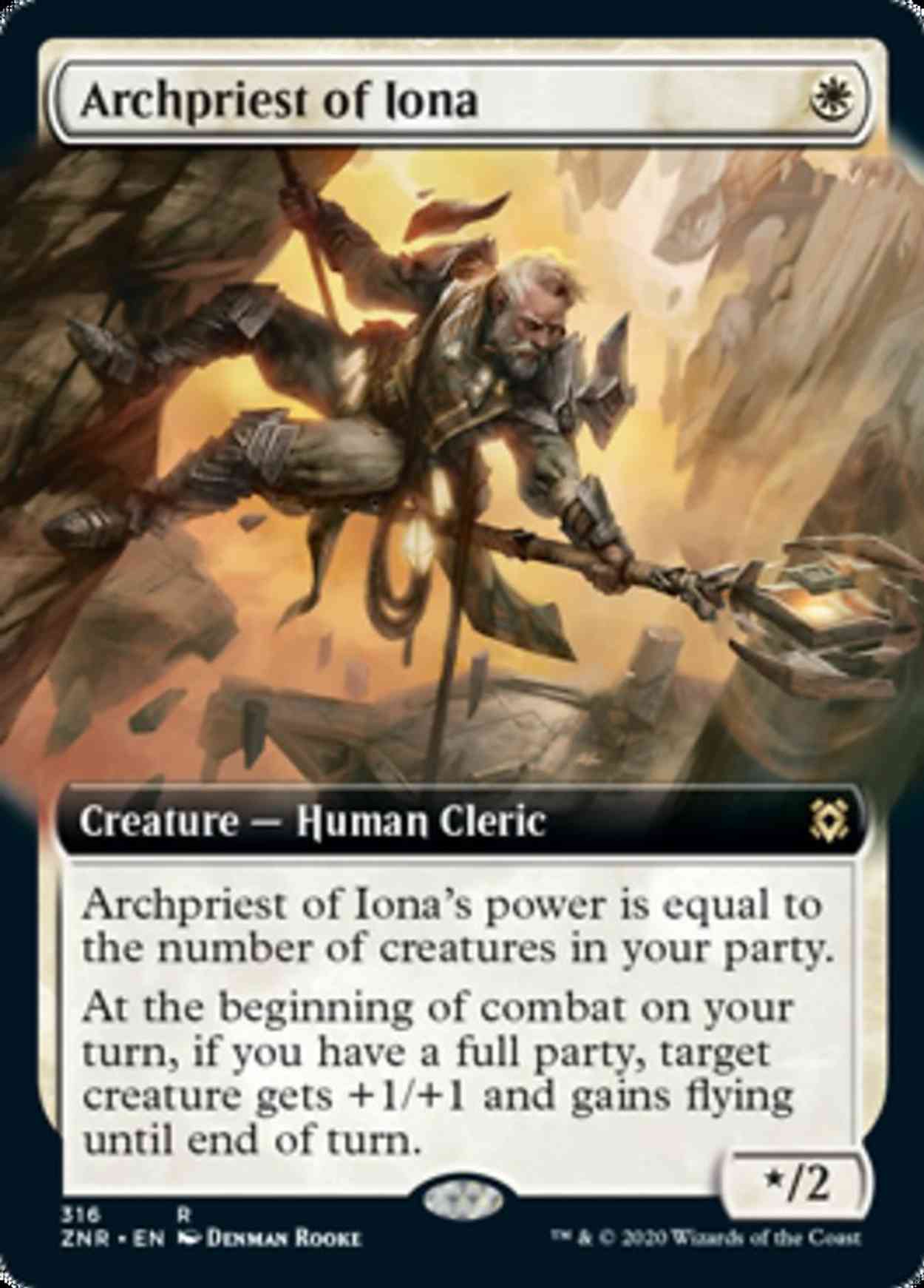 Archpriest of Iona (Extended Art) magic card front