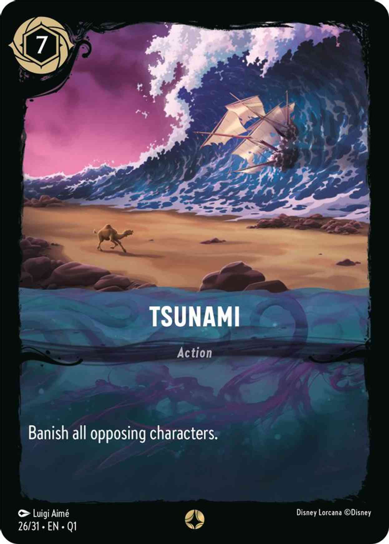 Tsunami magic card front