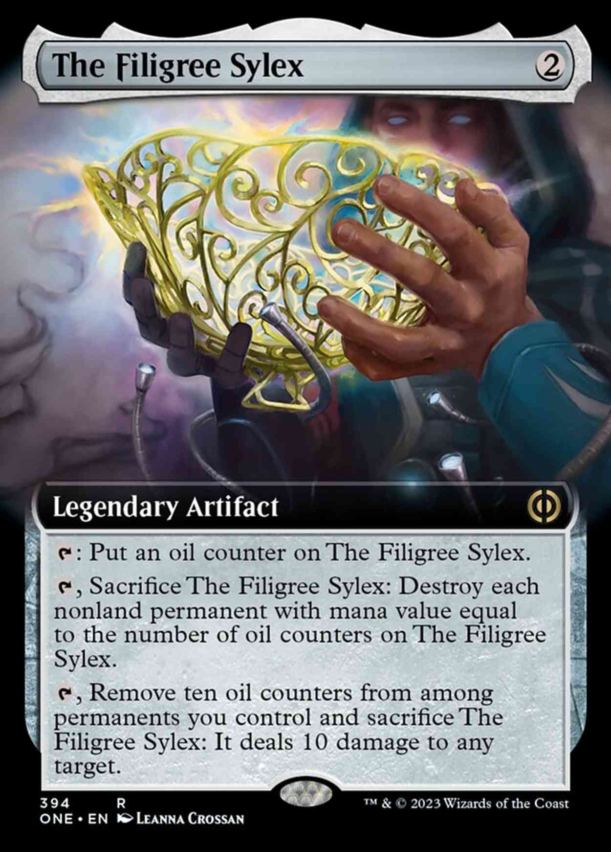 The Filigree Sylex (Extended Art) magic card front