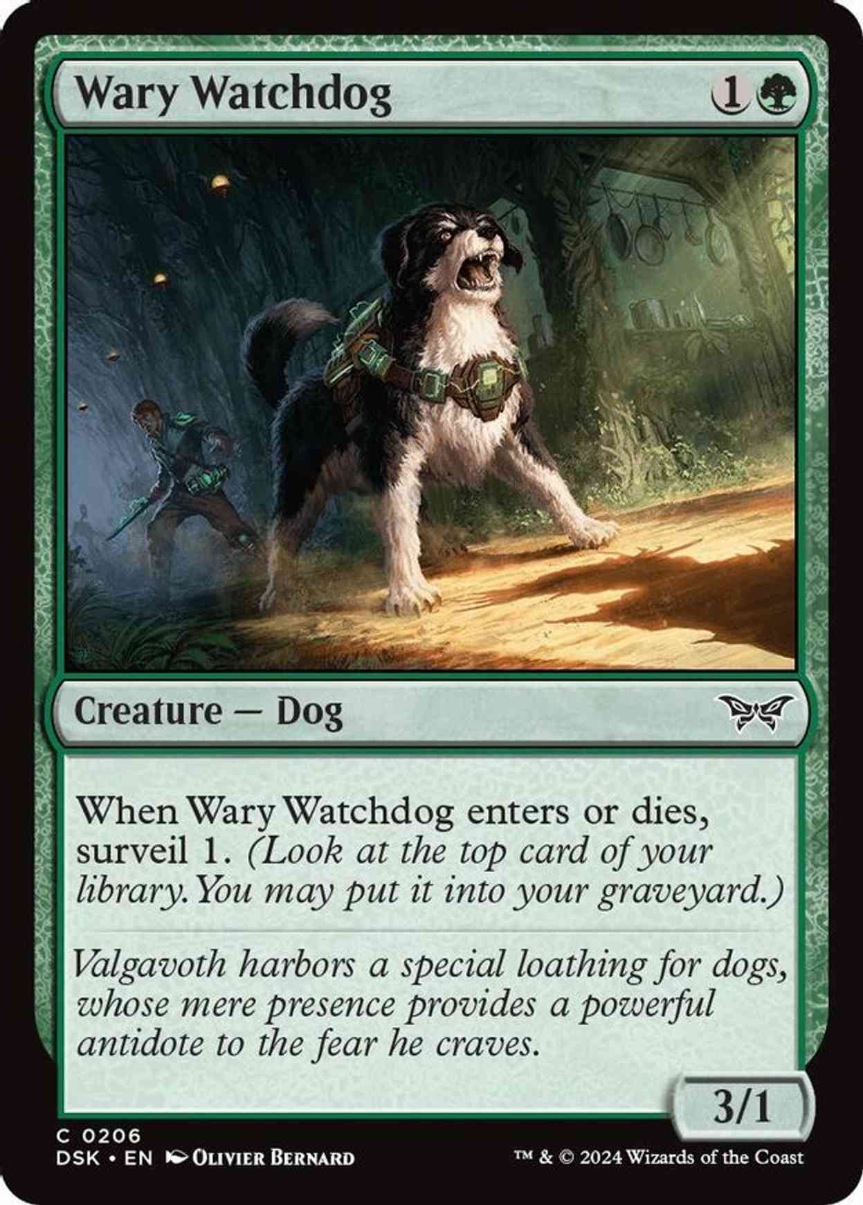 Wary Watchdog magic card front