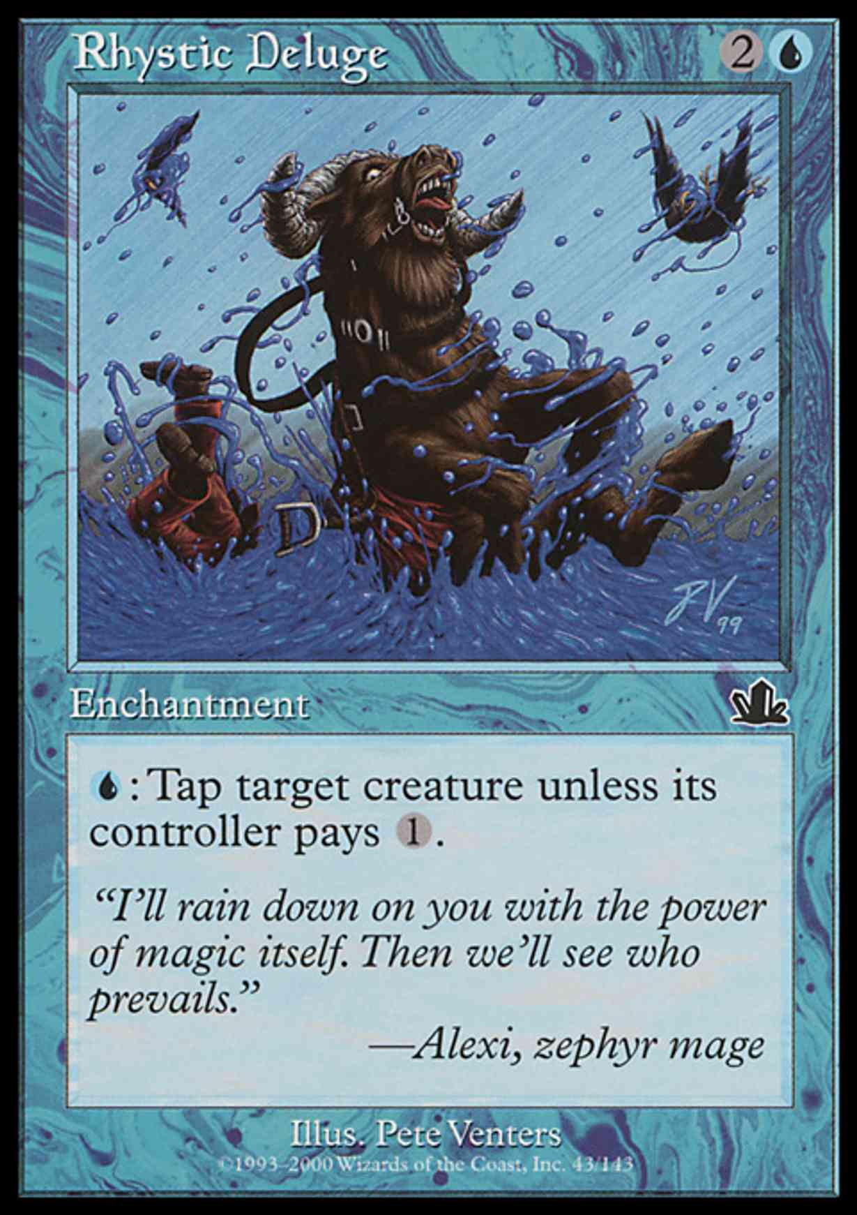 Rhystic Deluge magic card front