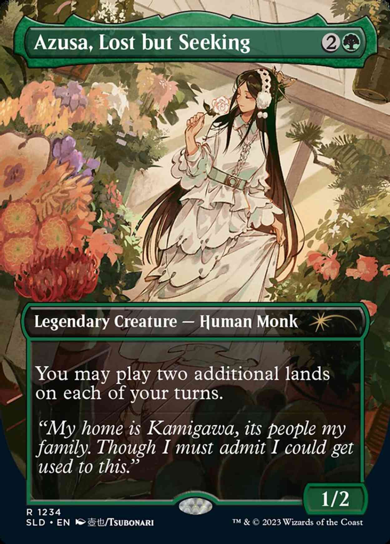 Azusa, Lost but Seeking magic card front