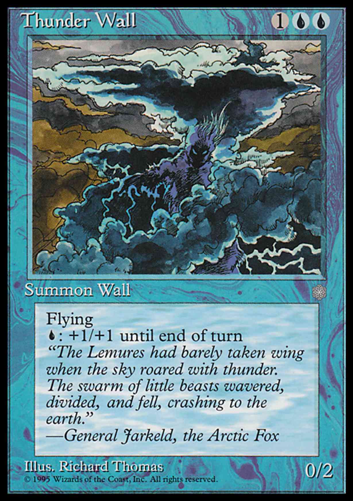 Thunder Wall magic card front