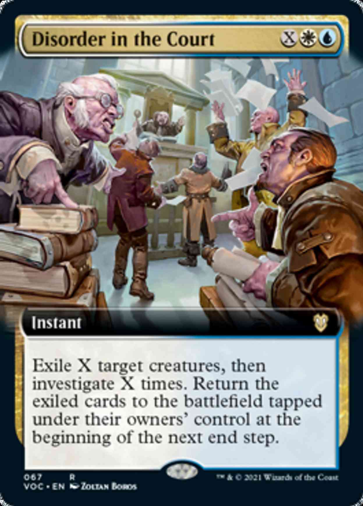 Disorder in the Court (Extended Art) magic card front