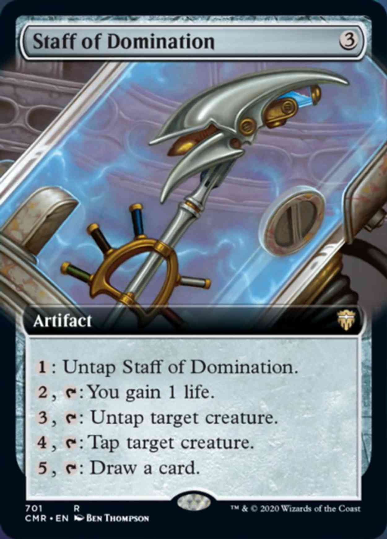 Staff of Domination (Extended Art) magic card front