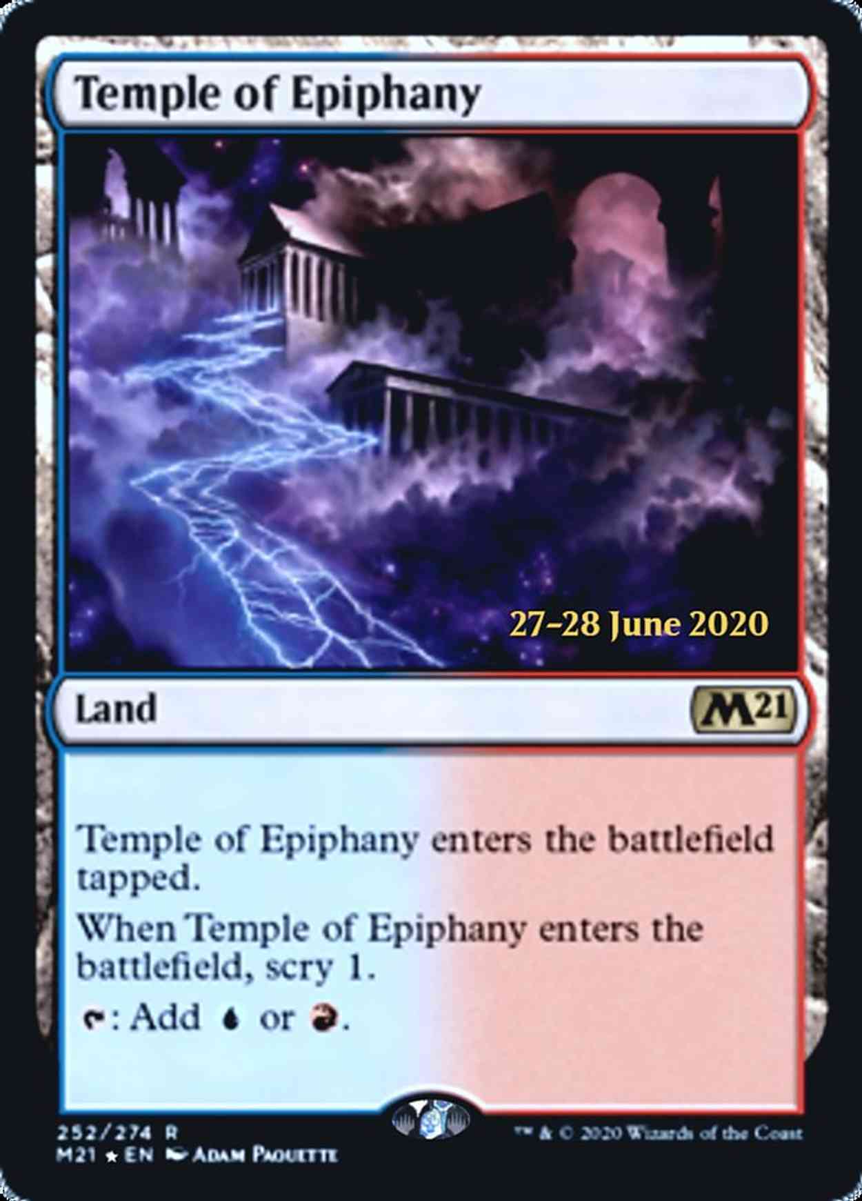 Temple of Epiphany (M21) magic card front