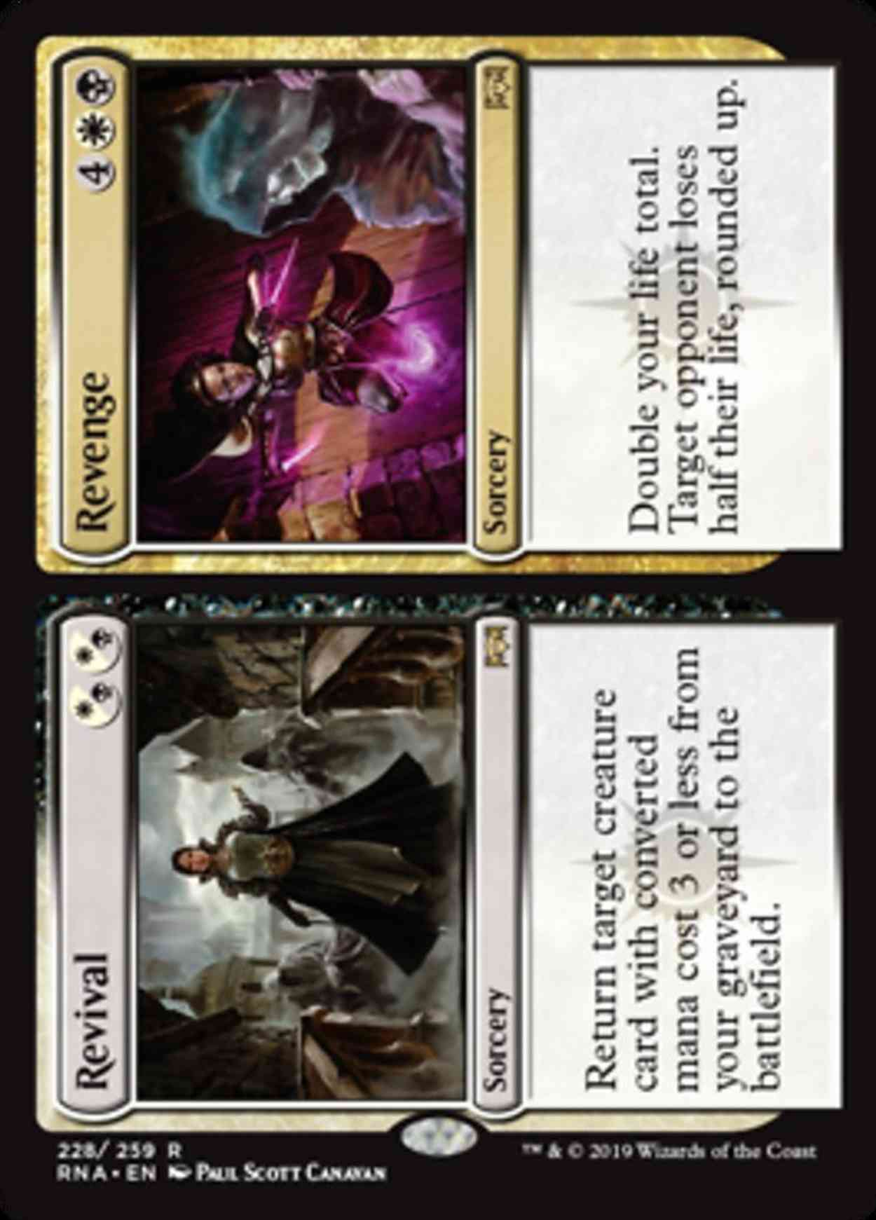 Revival // Revenge magic card front