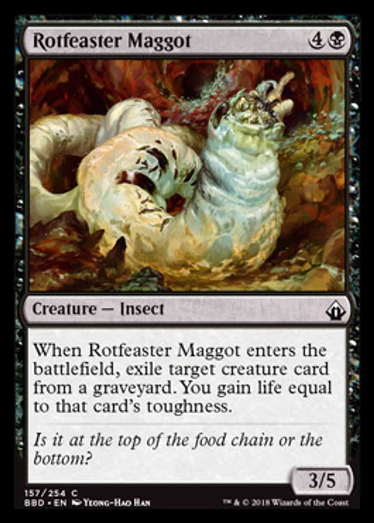 Rotfeaster Maggot magic card front