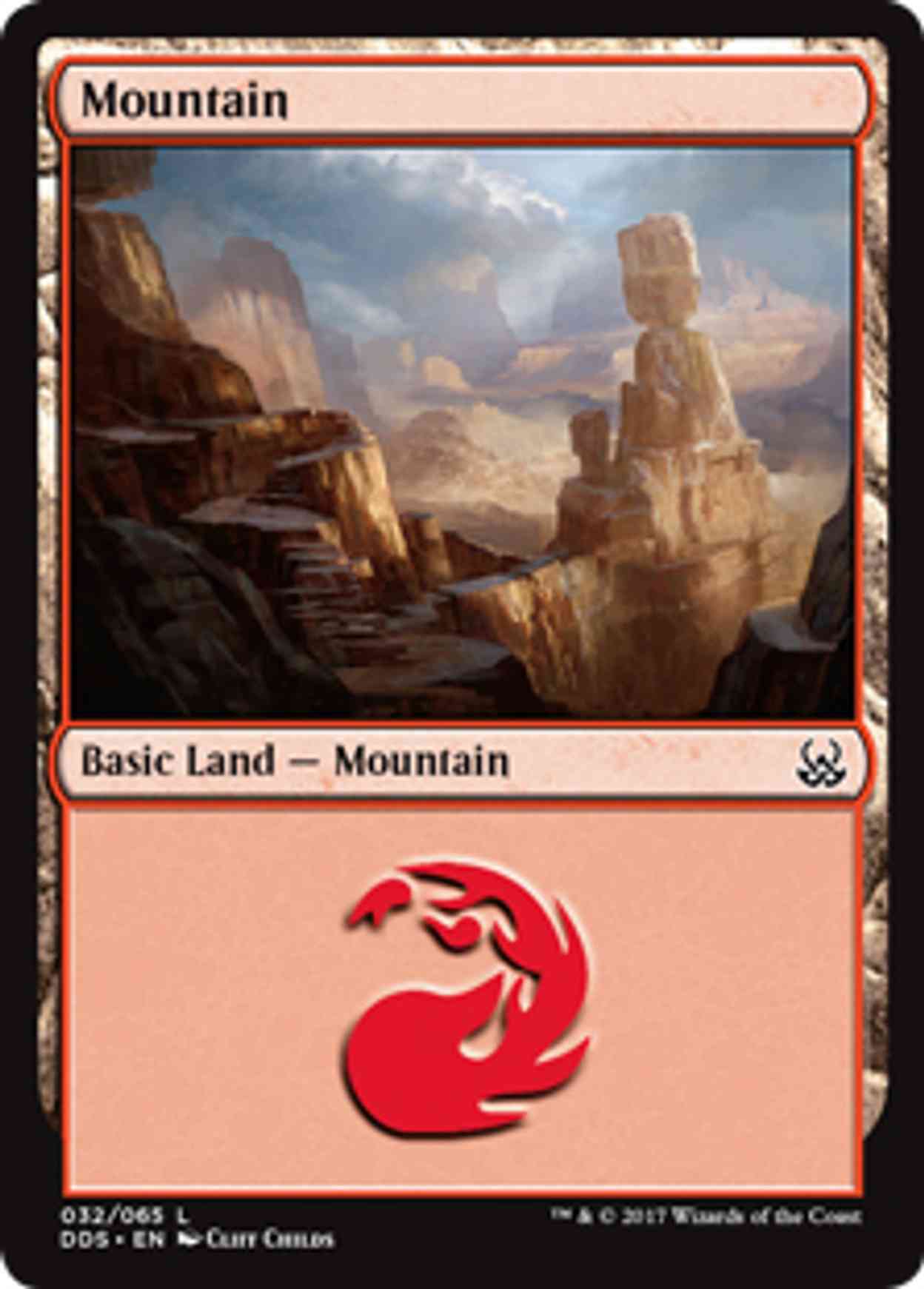 Mountain (32) magic card front