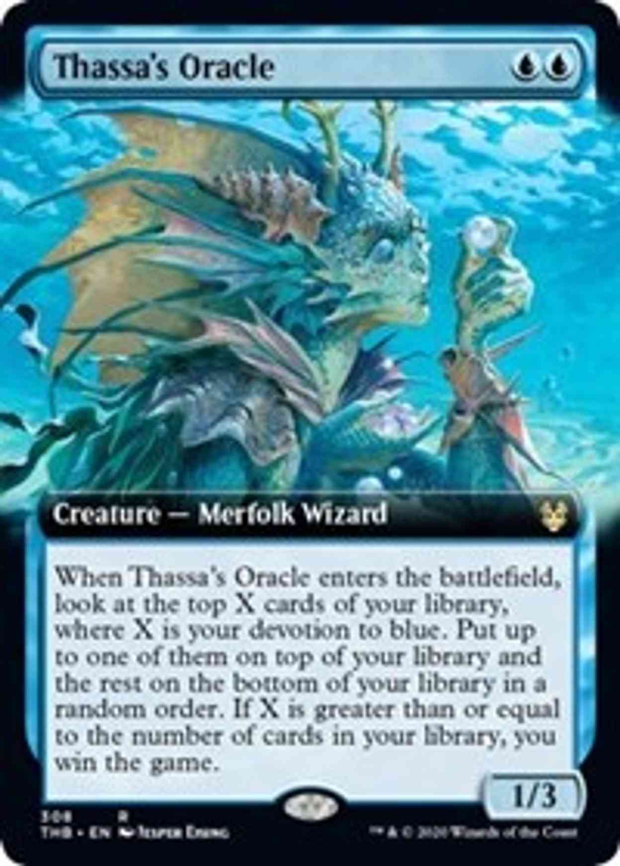 Thassa's Oracle (Extended Art) magic card front