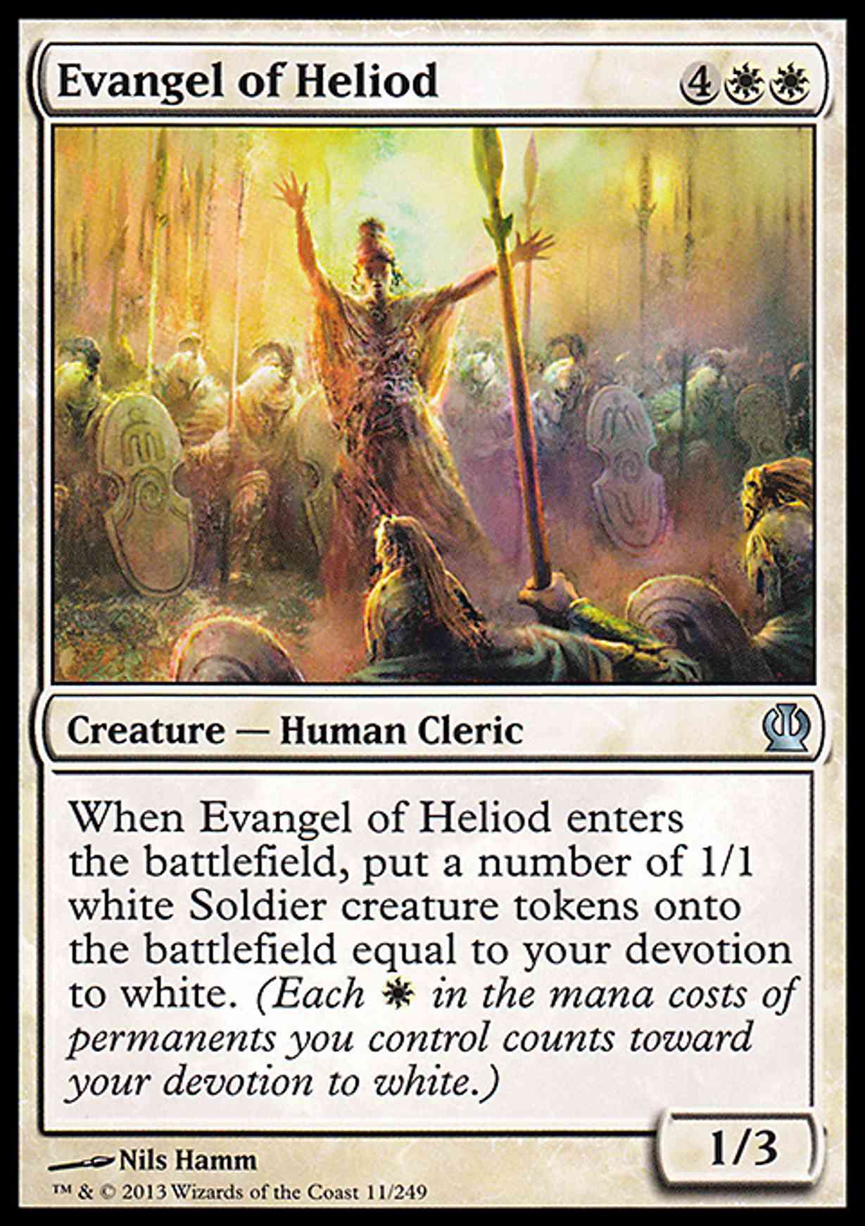 Evangel of Heliod magic card front
