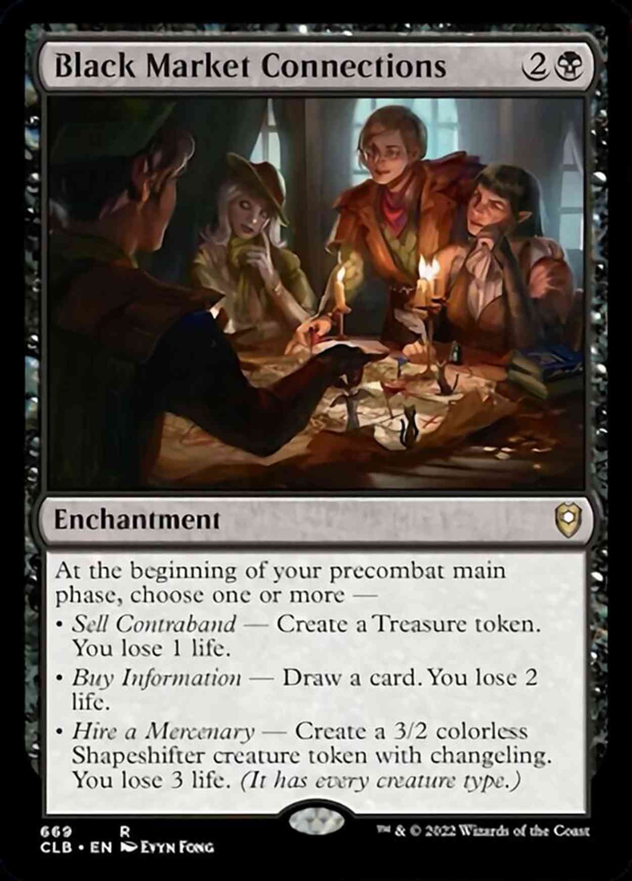 Black Market Connections magic card front