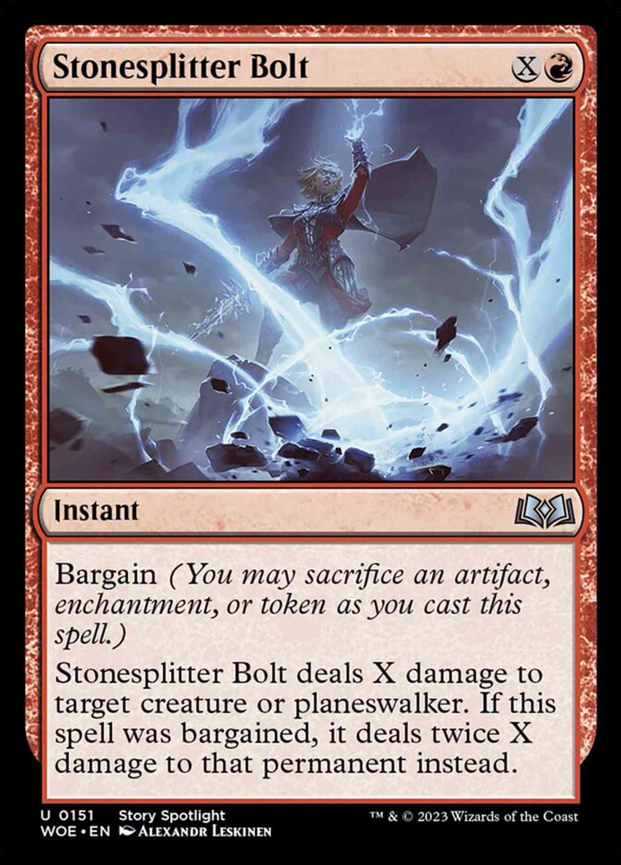 Stonesplitter Bolt magic card front