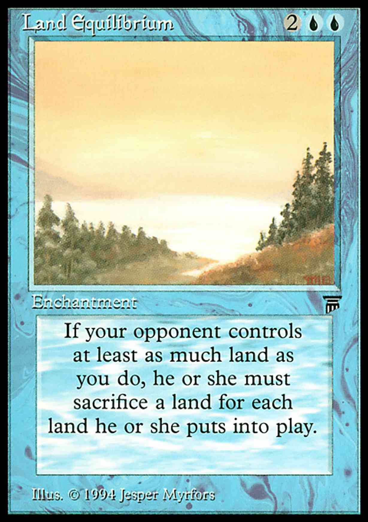 Land Equilibrium magic card front