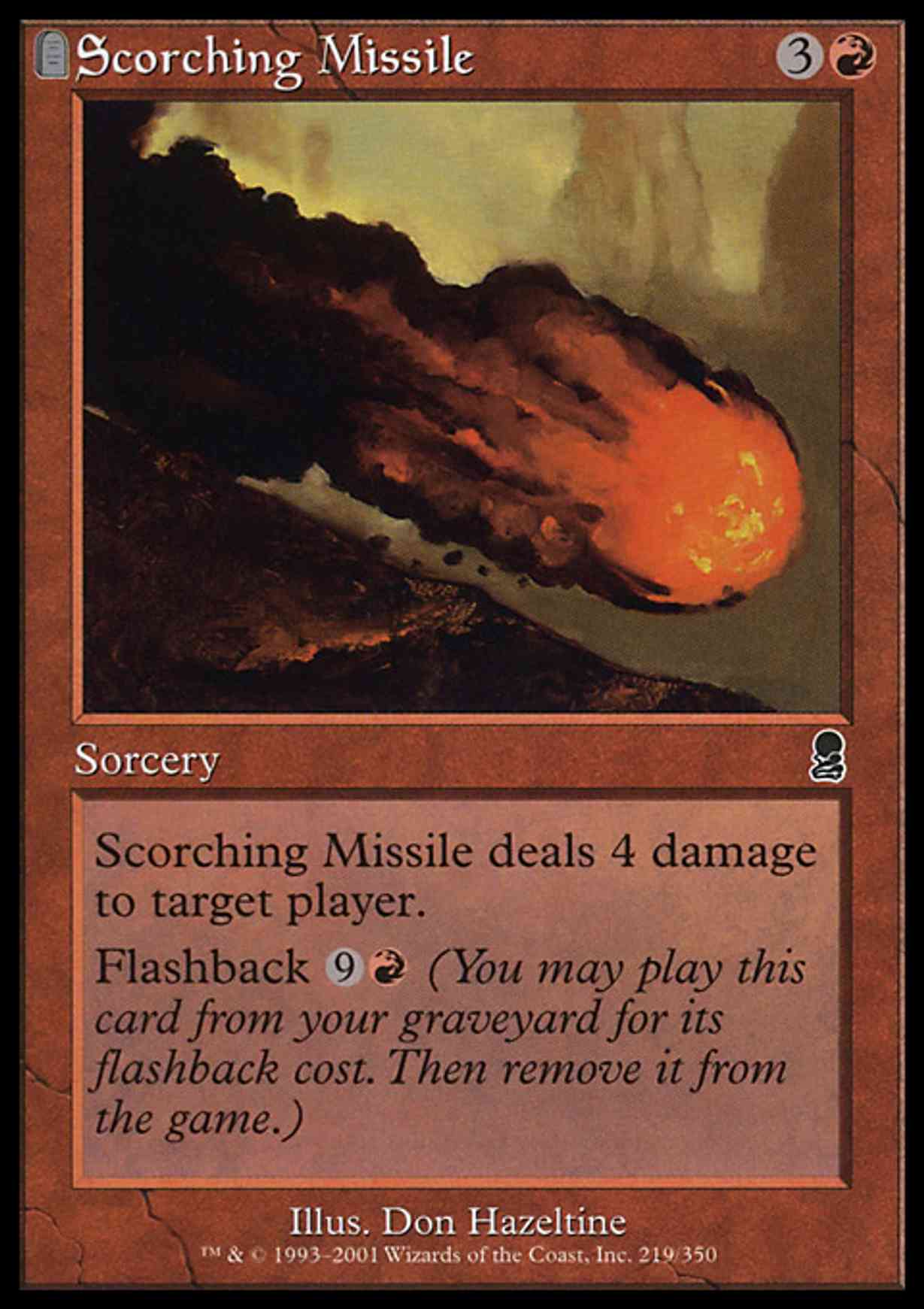 Scorching Missile magic card front