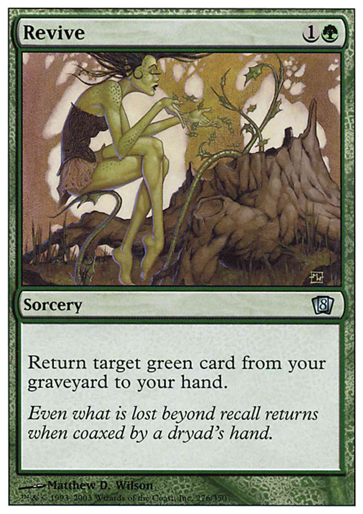 Revive magic card front