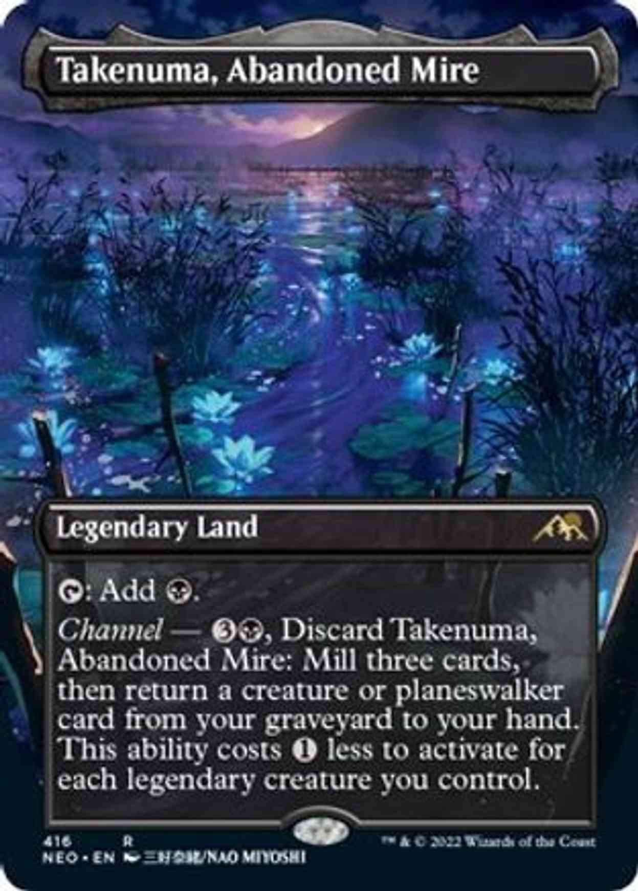 Takenuma, Abandoned Mire (Borderless) magic card front