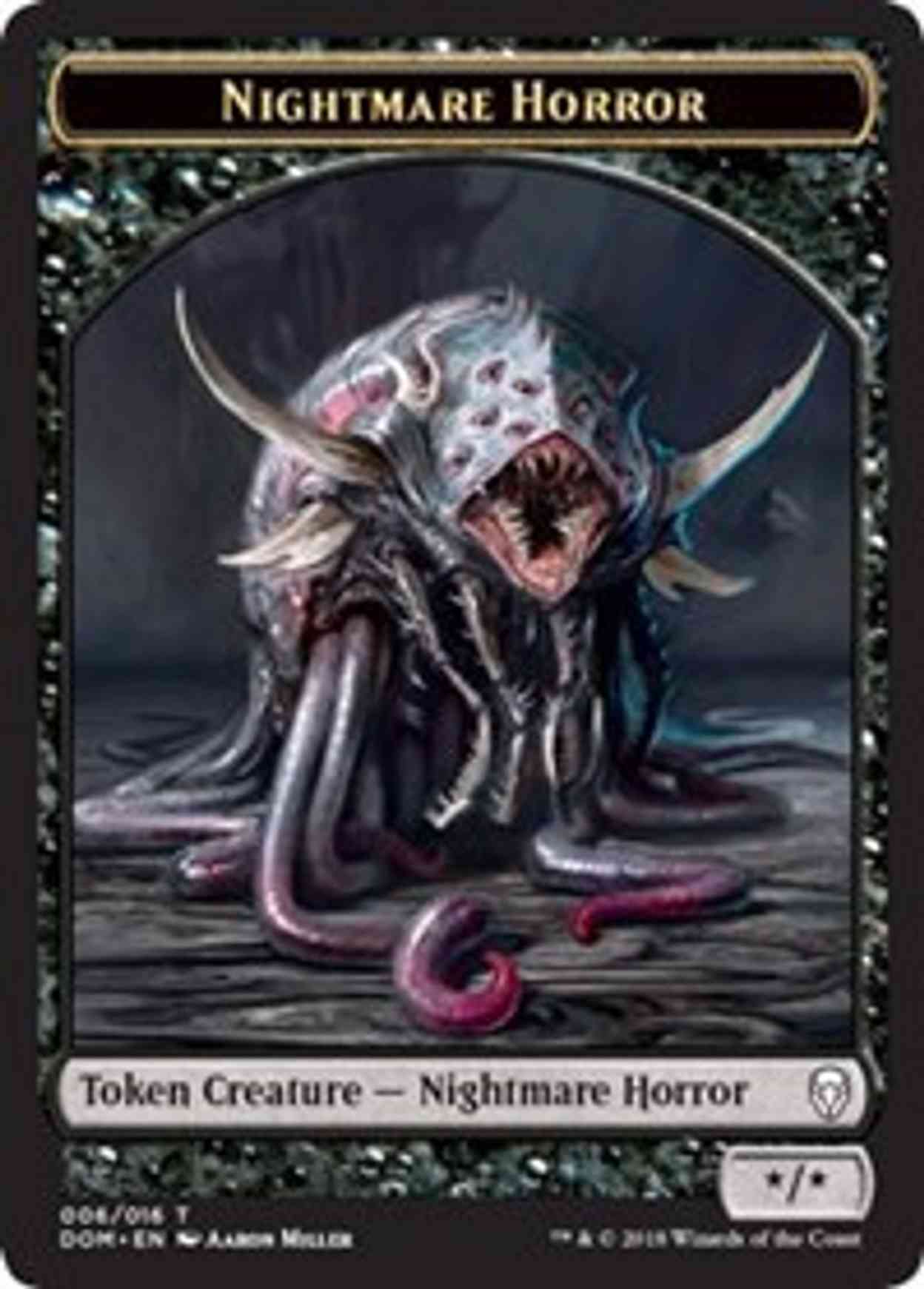 Nightmare Horror Token magic card front
