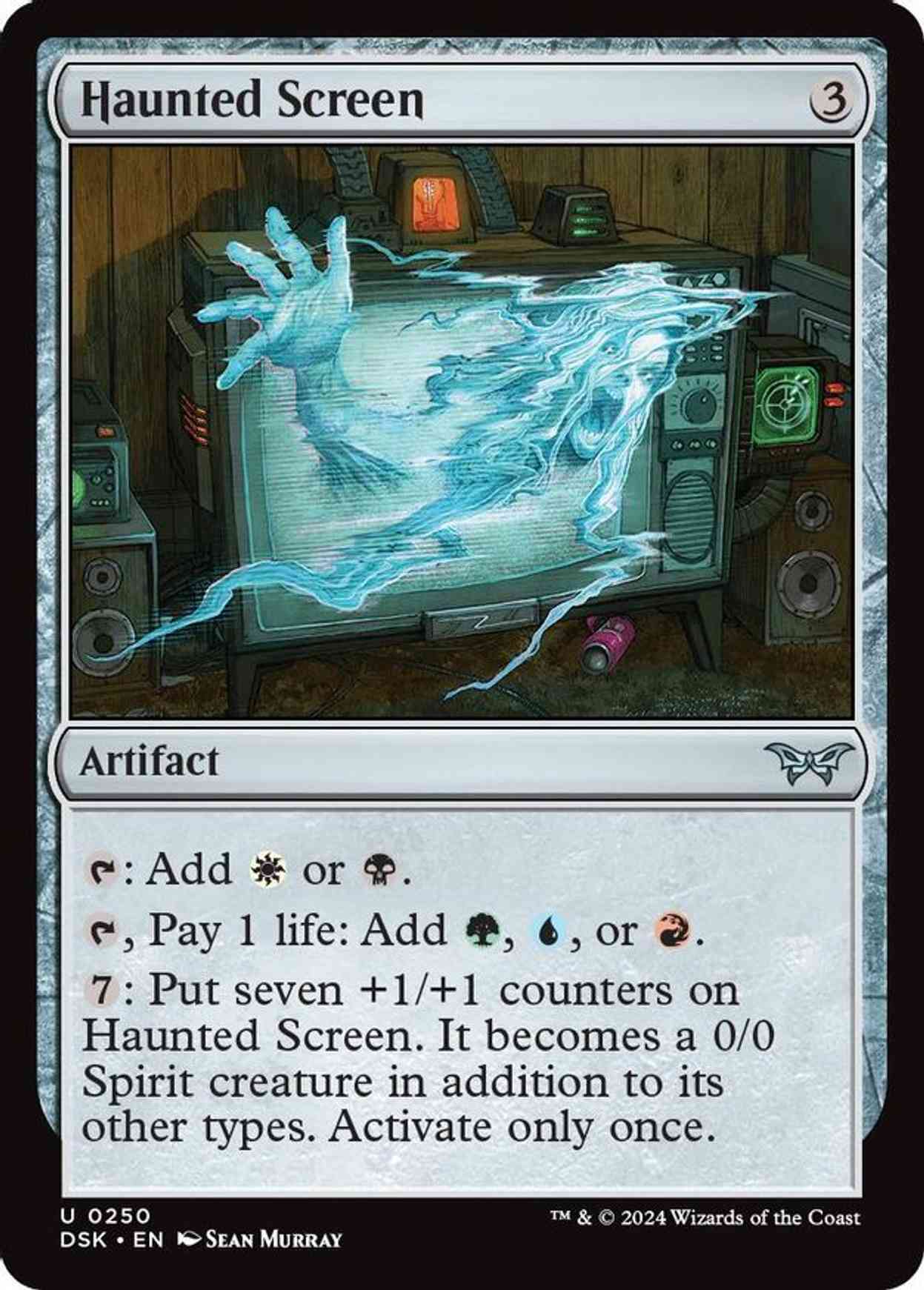 Haunted Screen magic card front