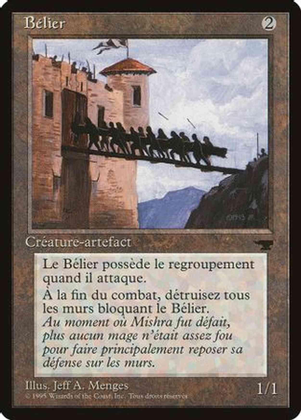Battering Ram (French) - "Belier" magic card front