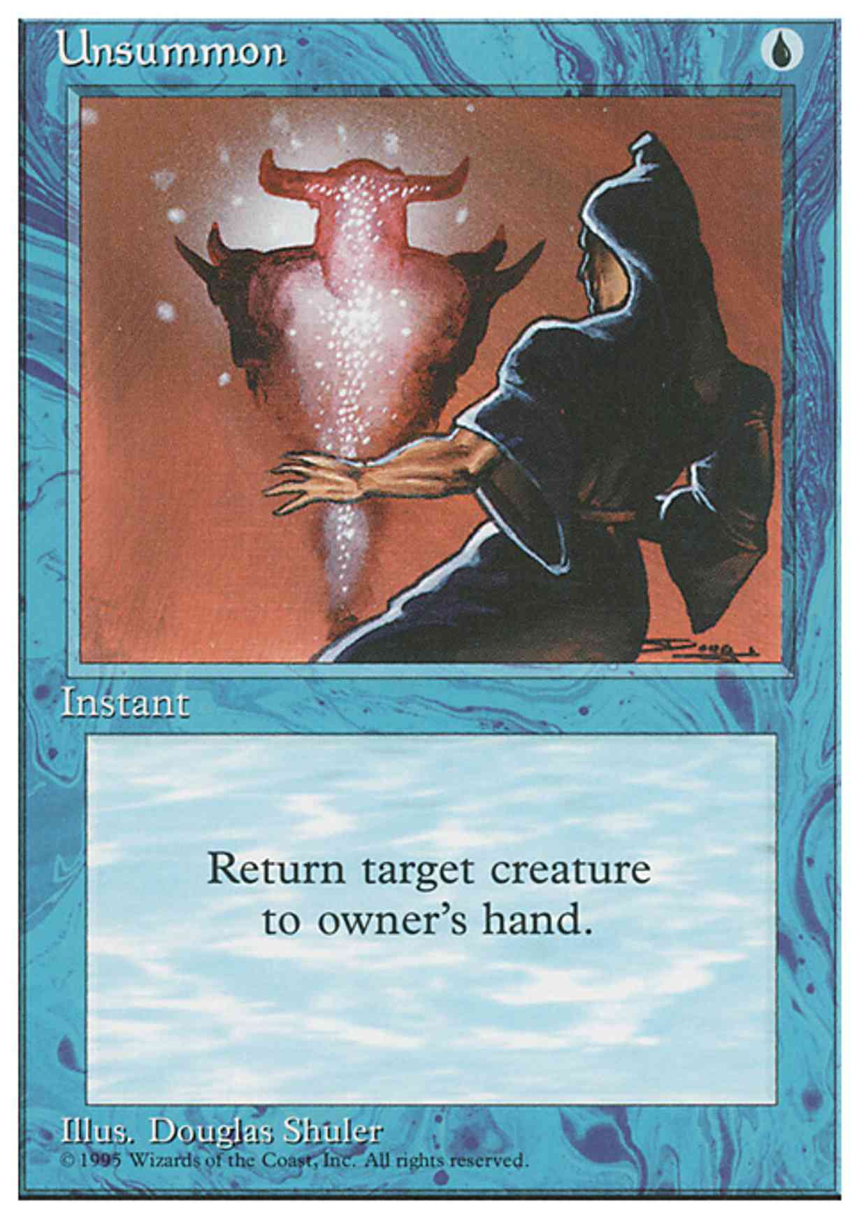 Unsummon magic card front