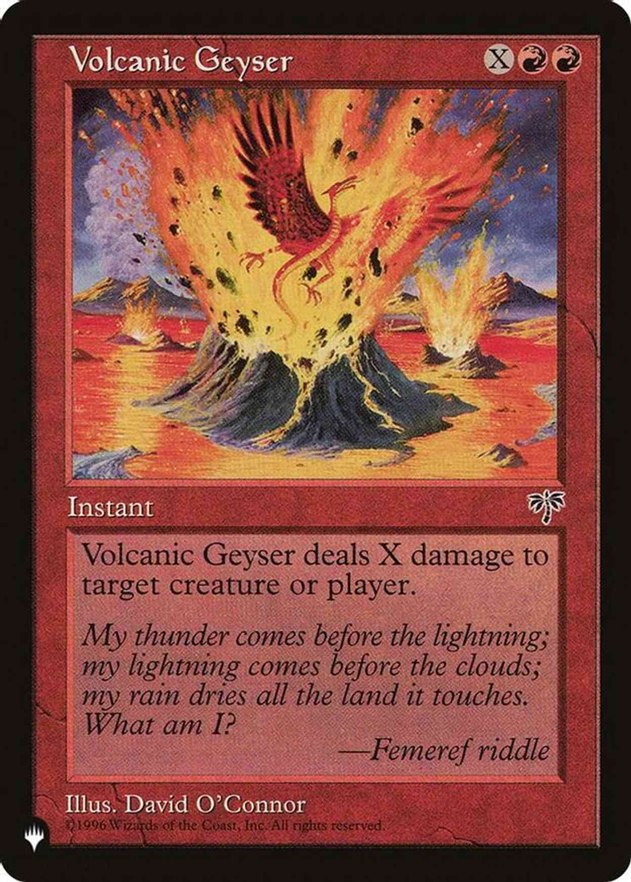 Volcanic Geyser magic card front