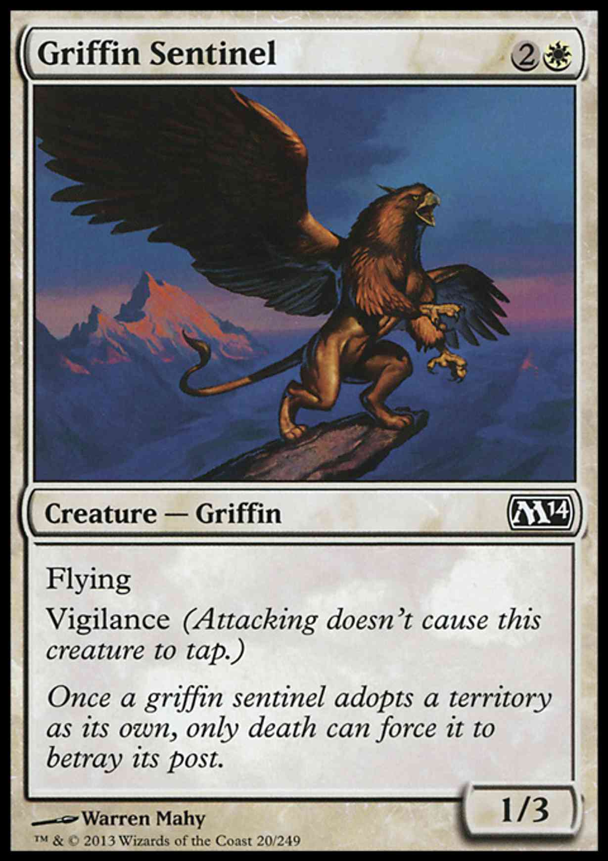 Griffin Sentinel magic card front