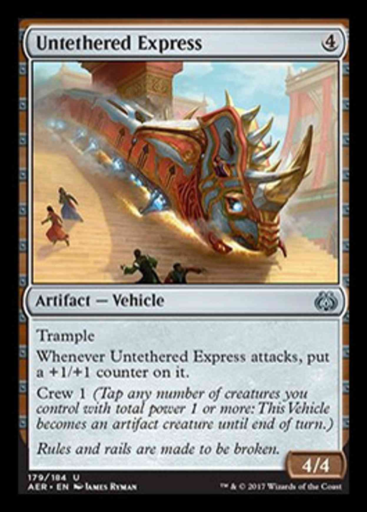 Untethered Express magic card front