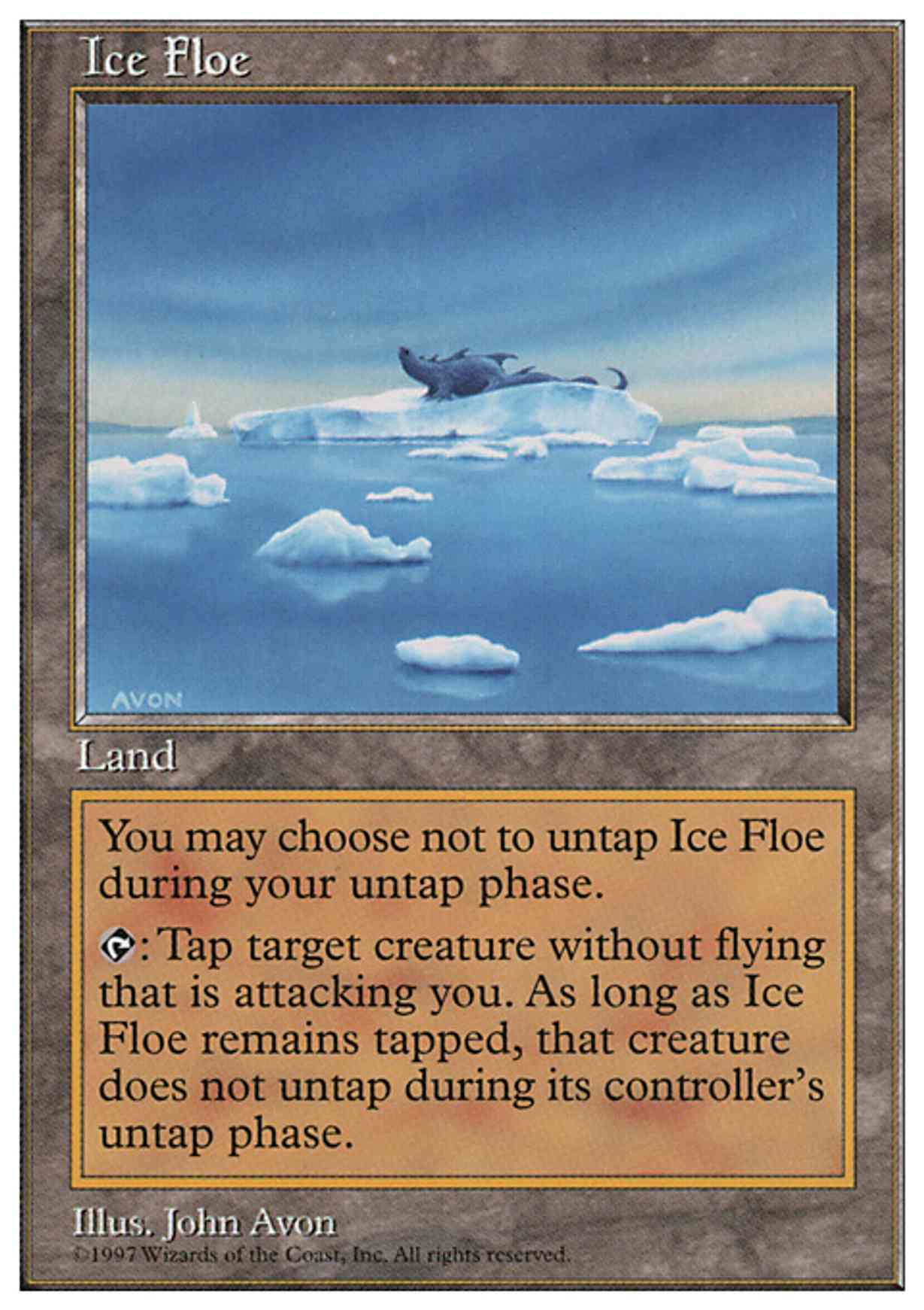 Ice Floe magic card front