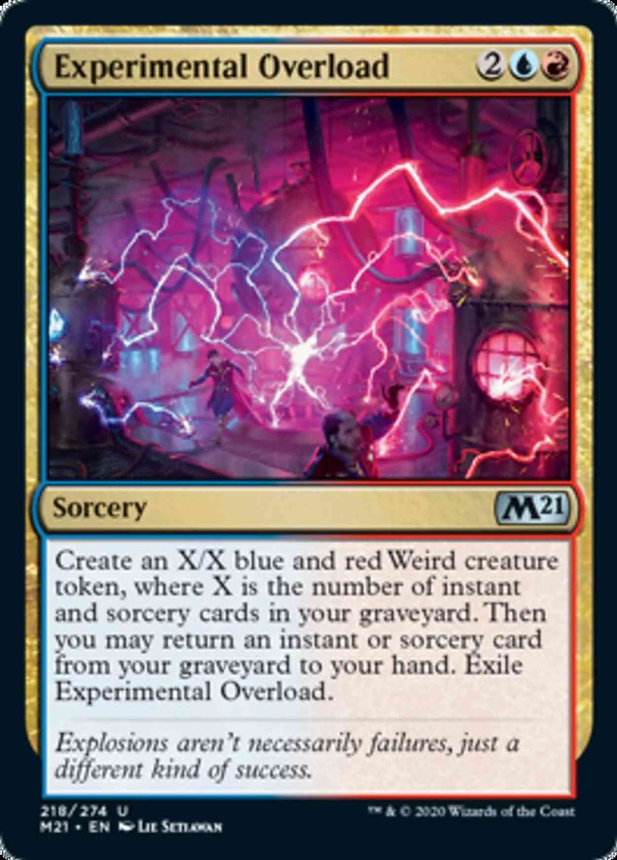Experimental Overload magic card front