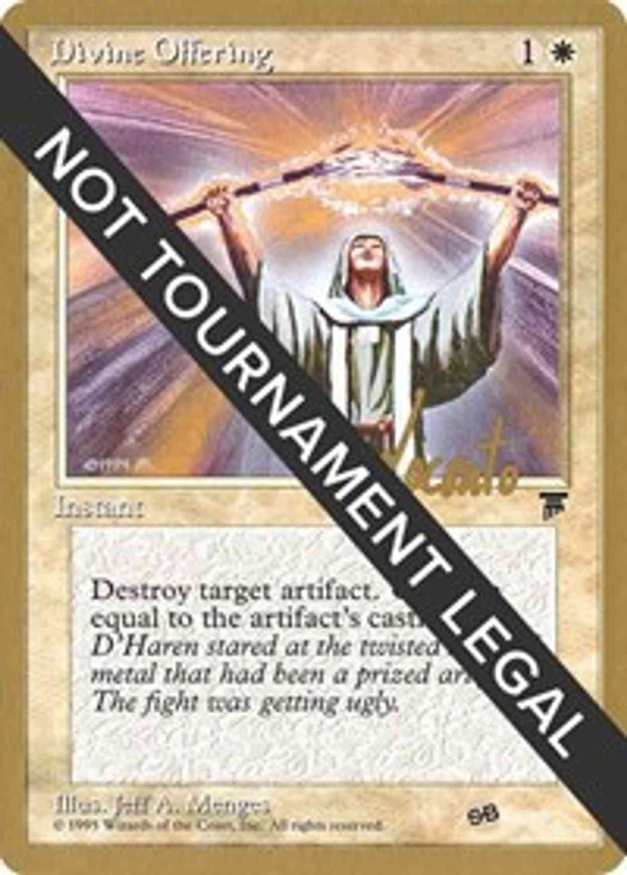 Divine Offering - 1996 Michael Loconto (LEG) (SB) magic card front