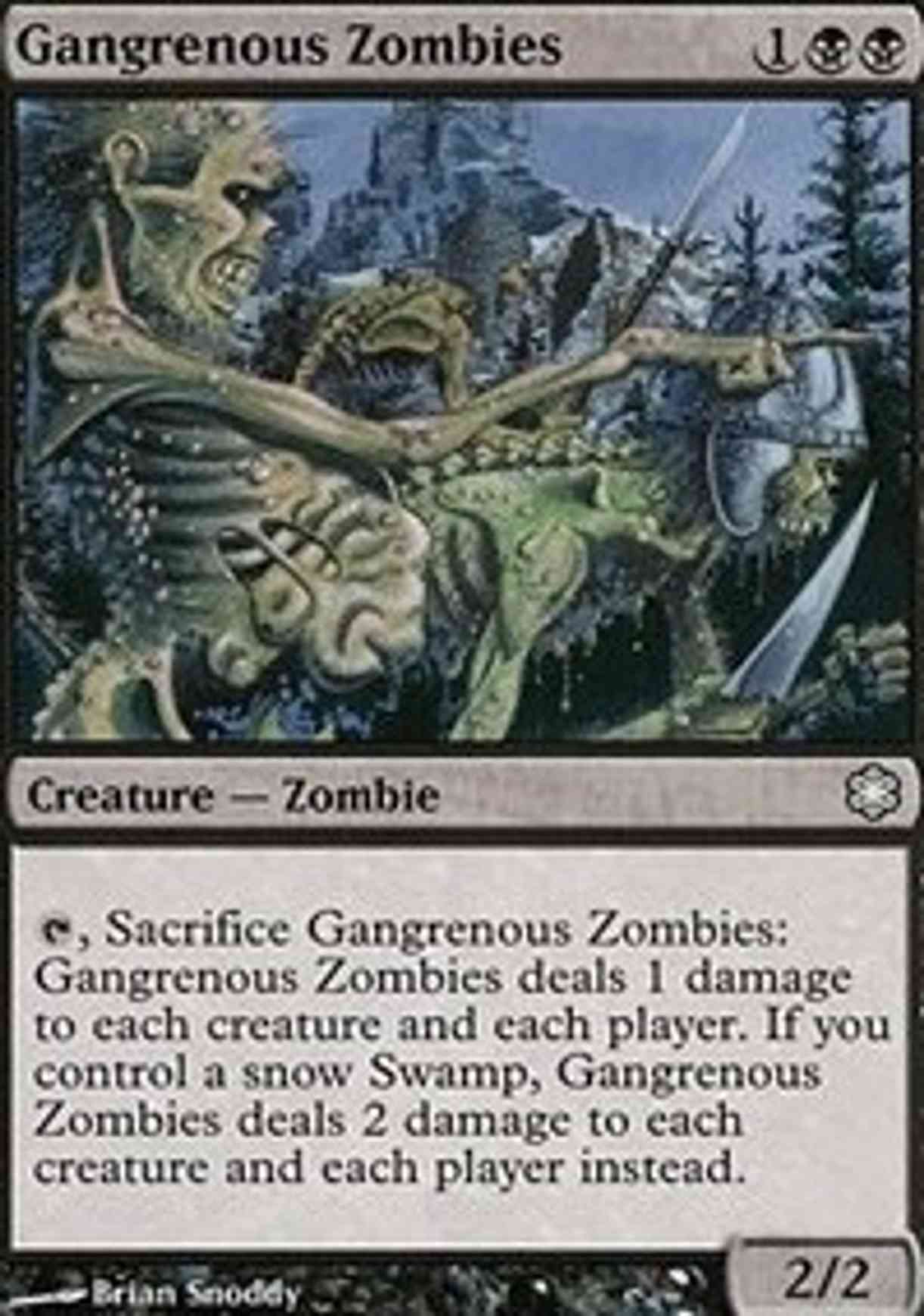 Gangrenous Zombies magic card front