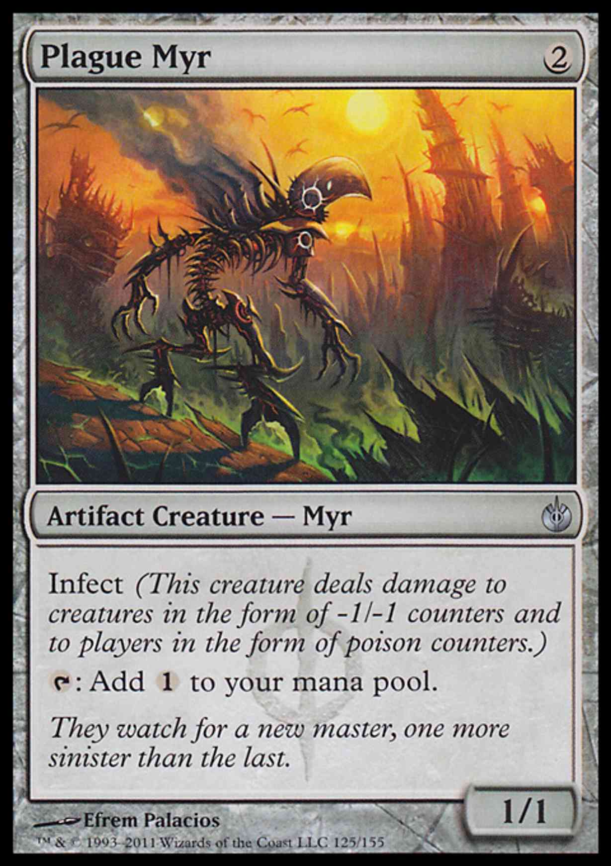 Plague Myr magic card front