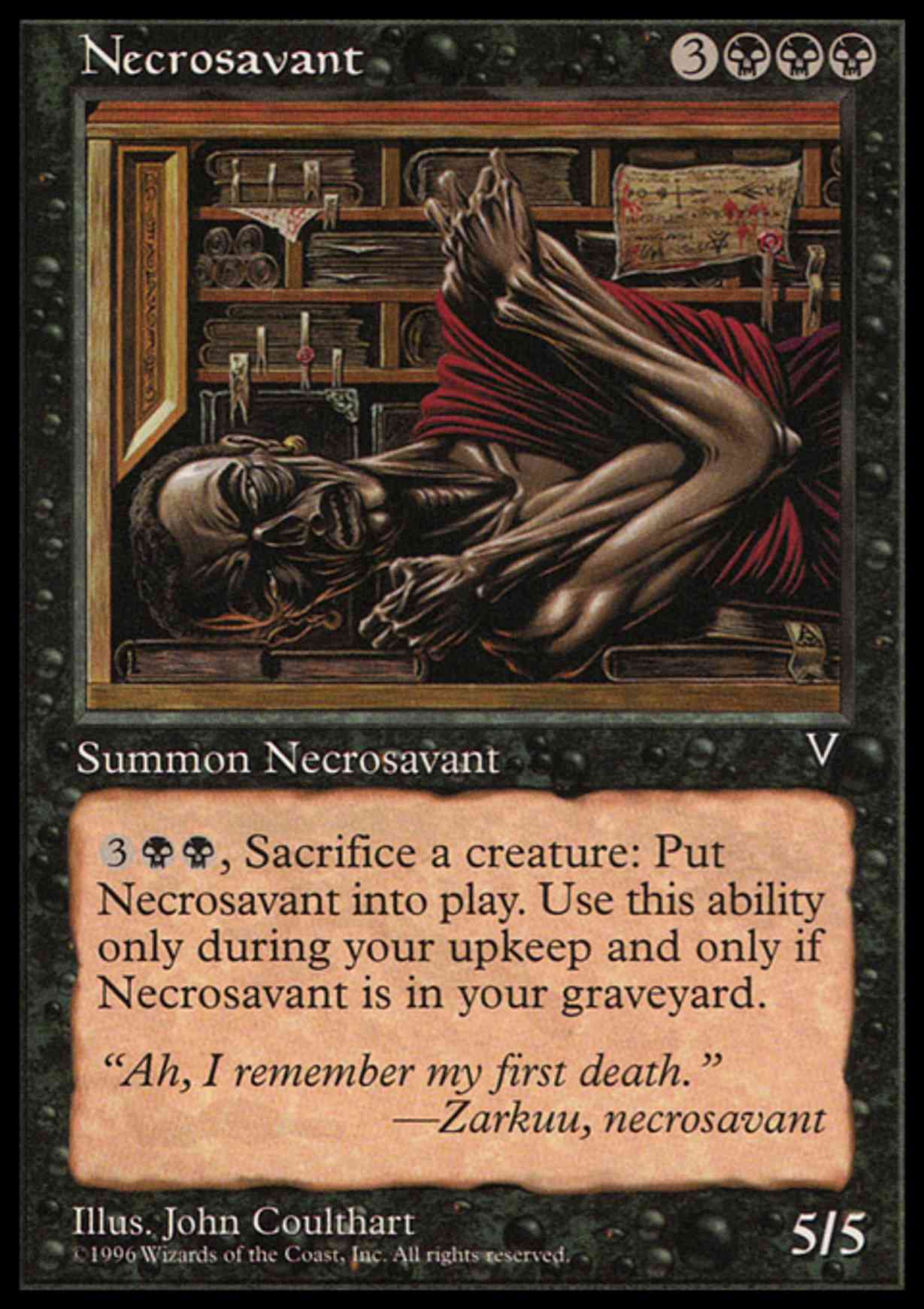 Necrosavant magic card front