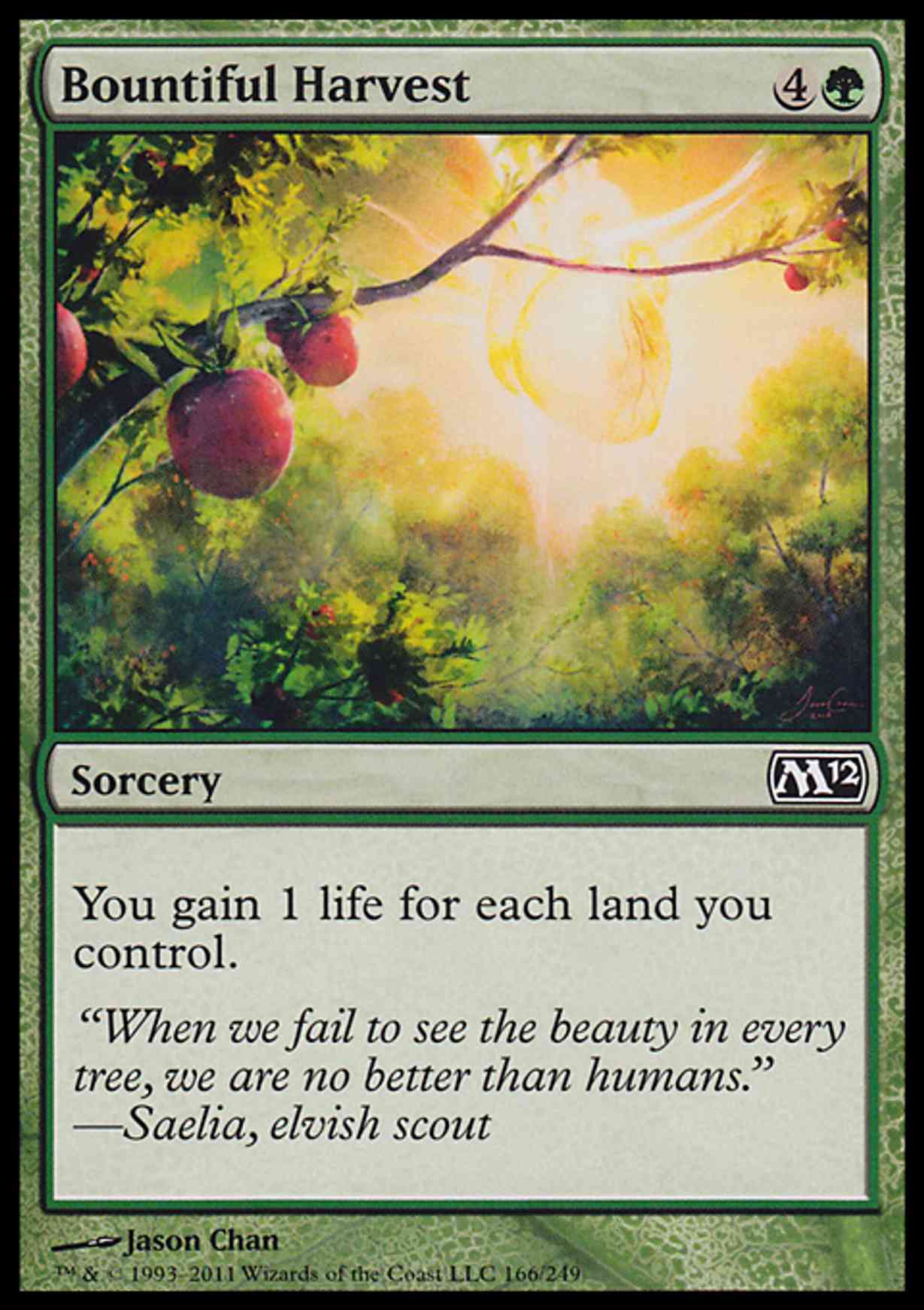 Bountiful Harvest magic card front