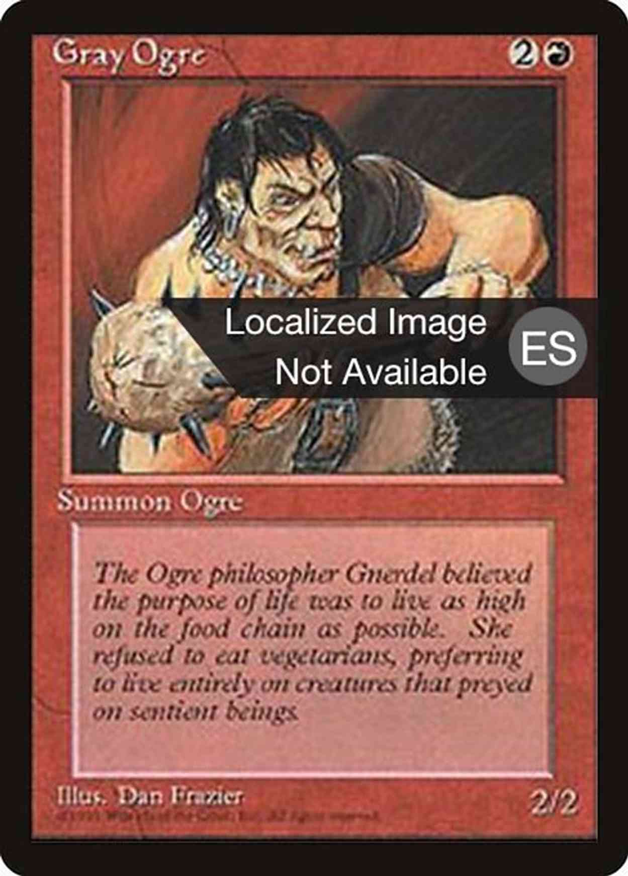 Gray Ogre magic card front