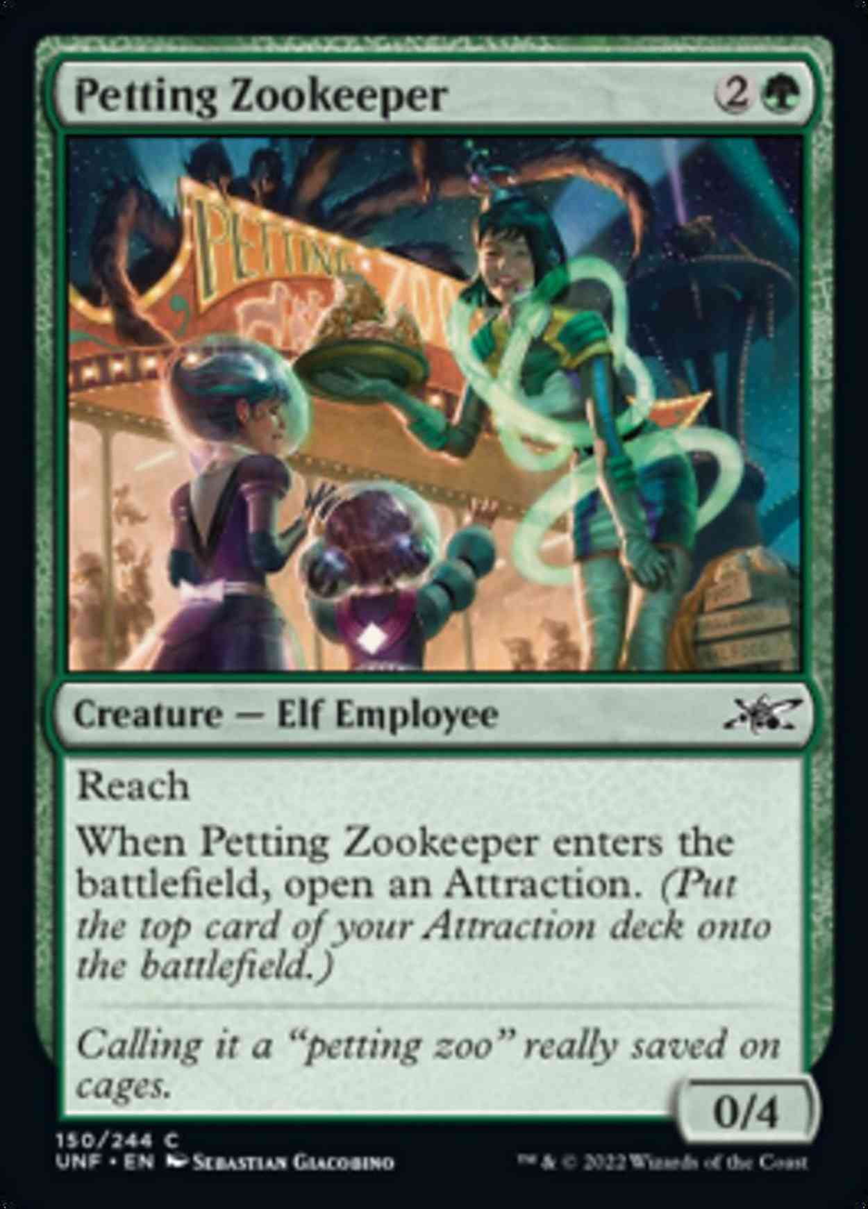 Petting Zookeeper magic card front