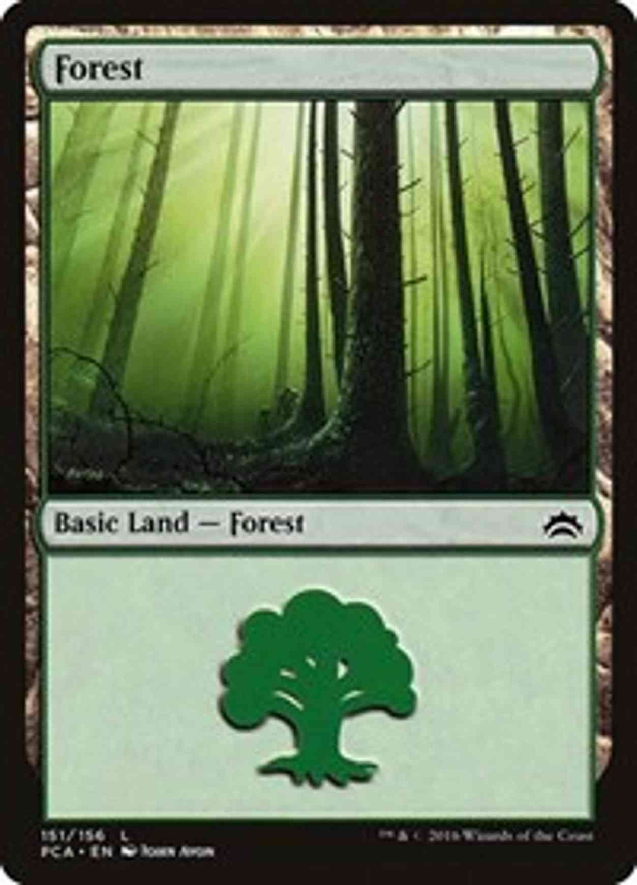 Forest (151) magic card front