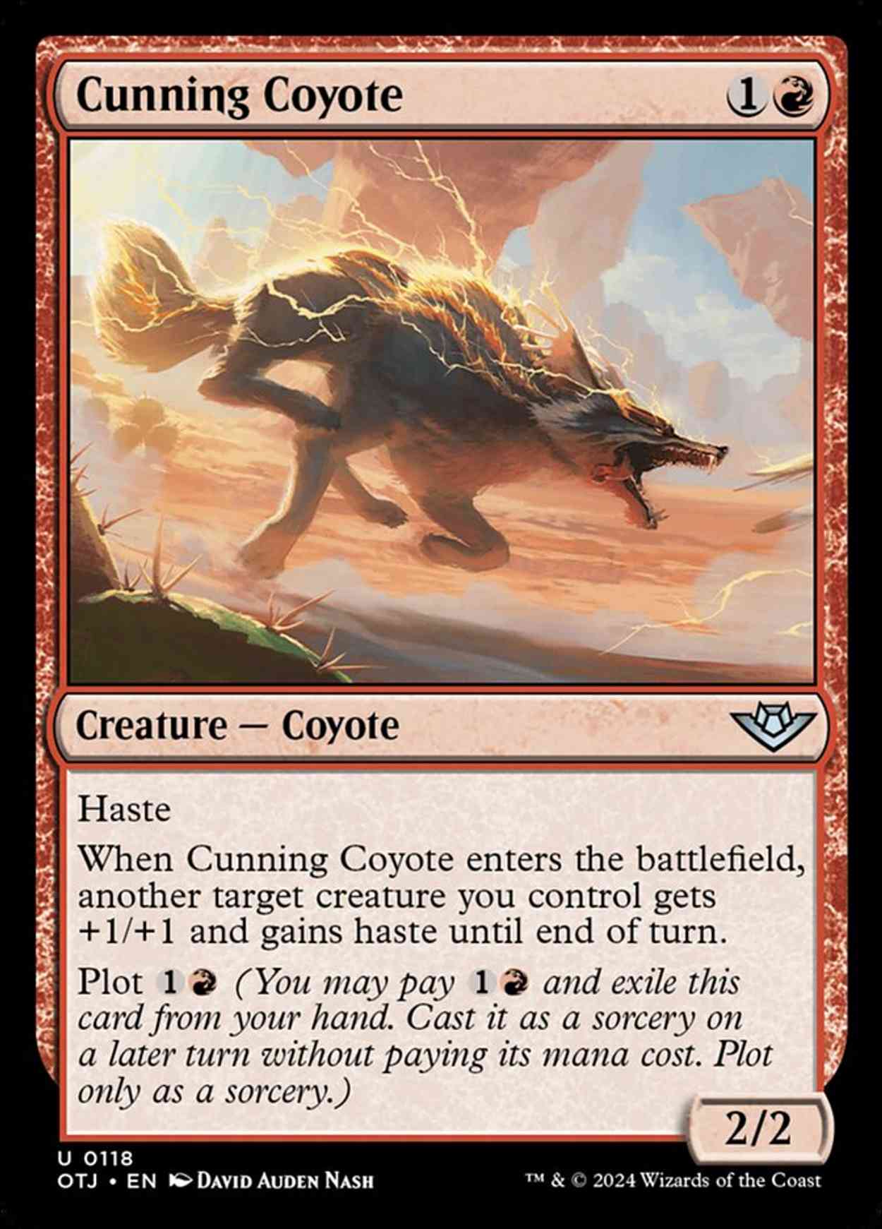 Cunning Coyote magic card front