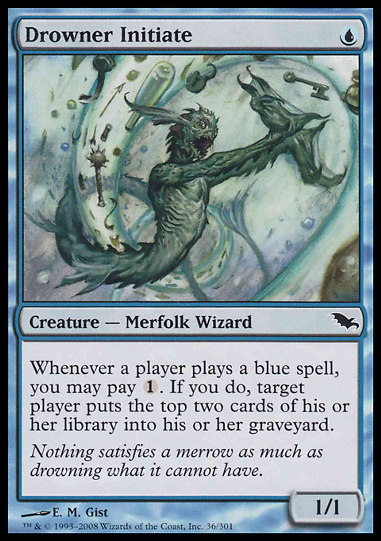 Drowner Initiate magic card front