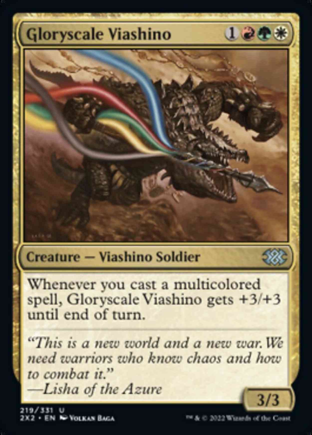 Gloryscale Viashino magic card front