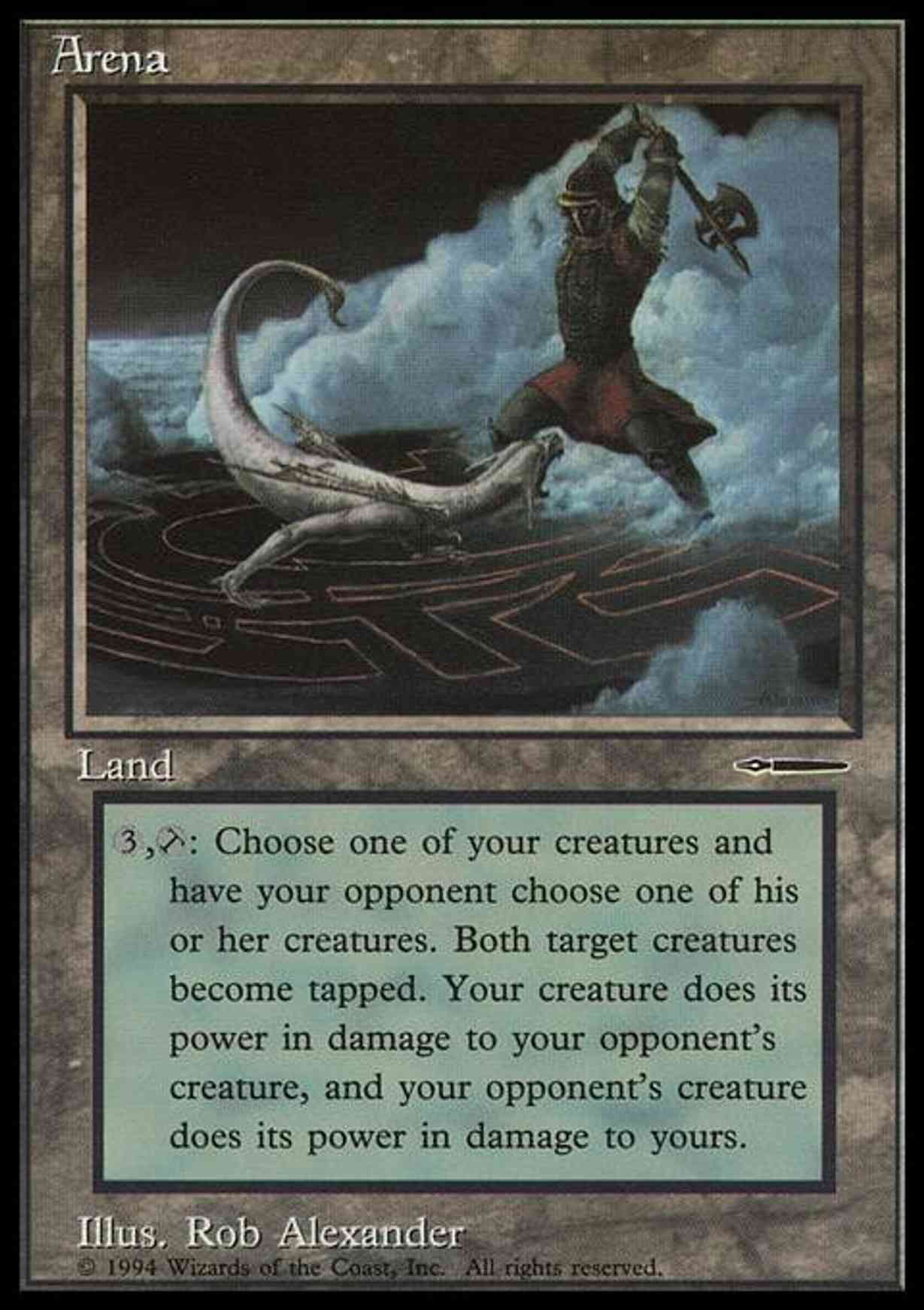 Arena magic card front