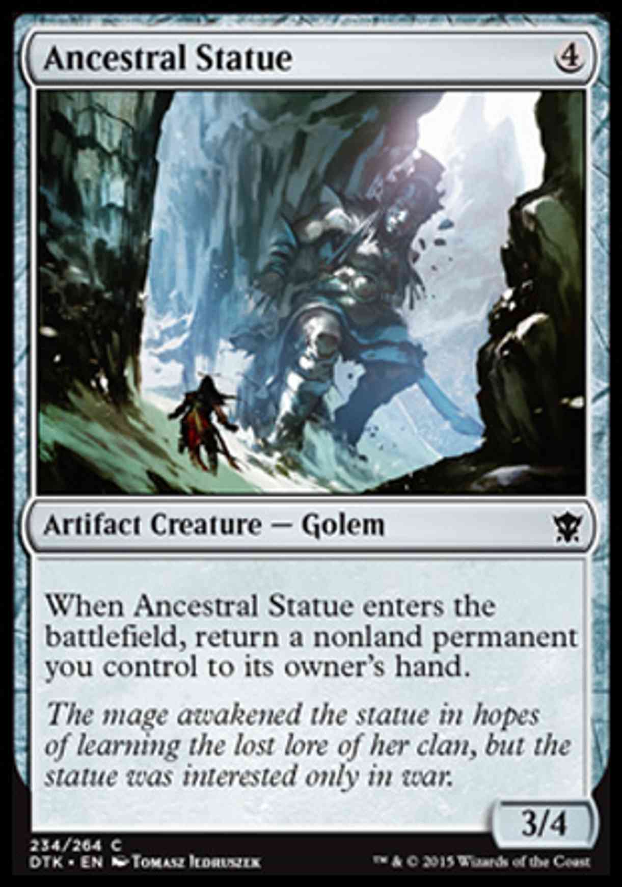 Ancestral Statue magic card front