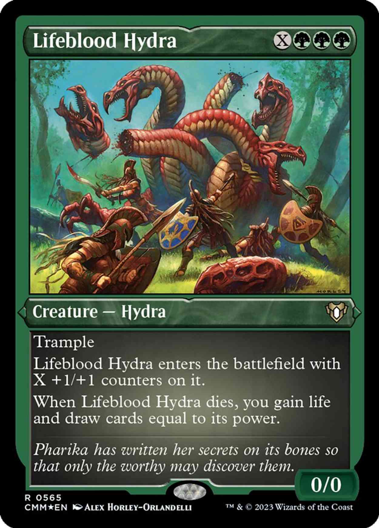 Lifeblood Hydra (Foil Etched) magic card front