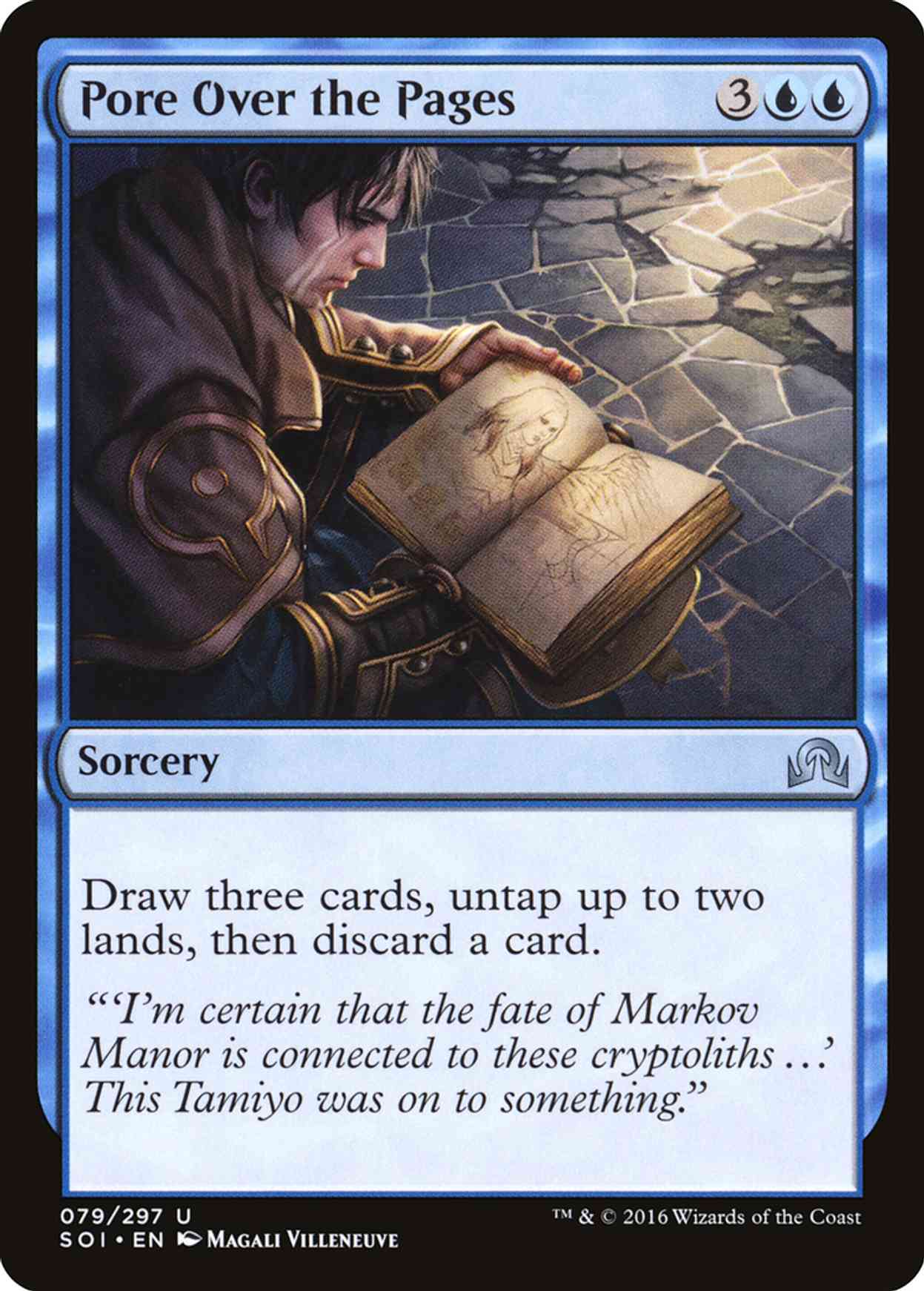 Pore Over the Pages magic card front