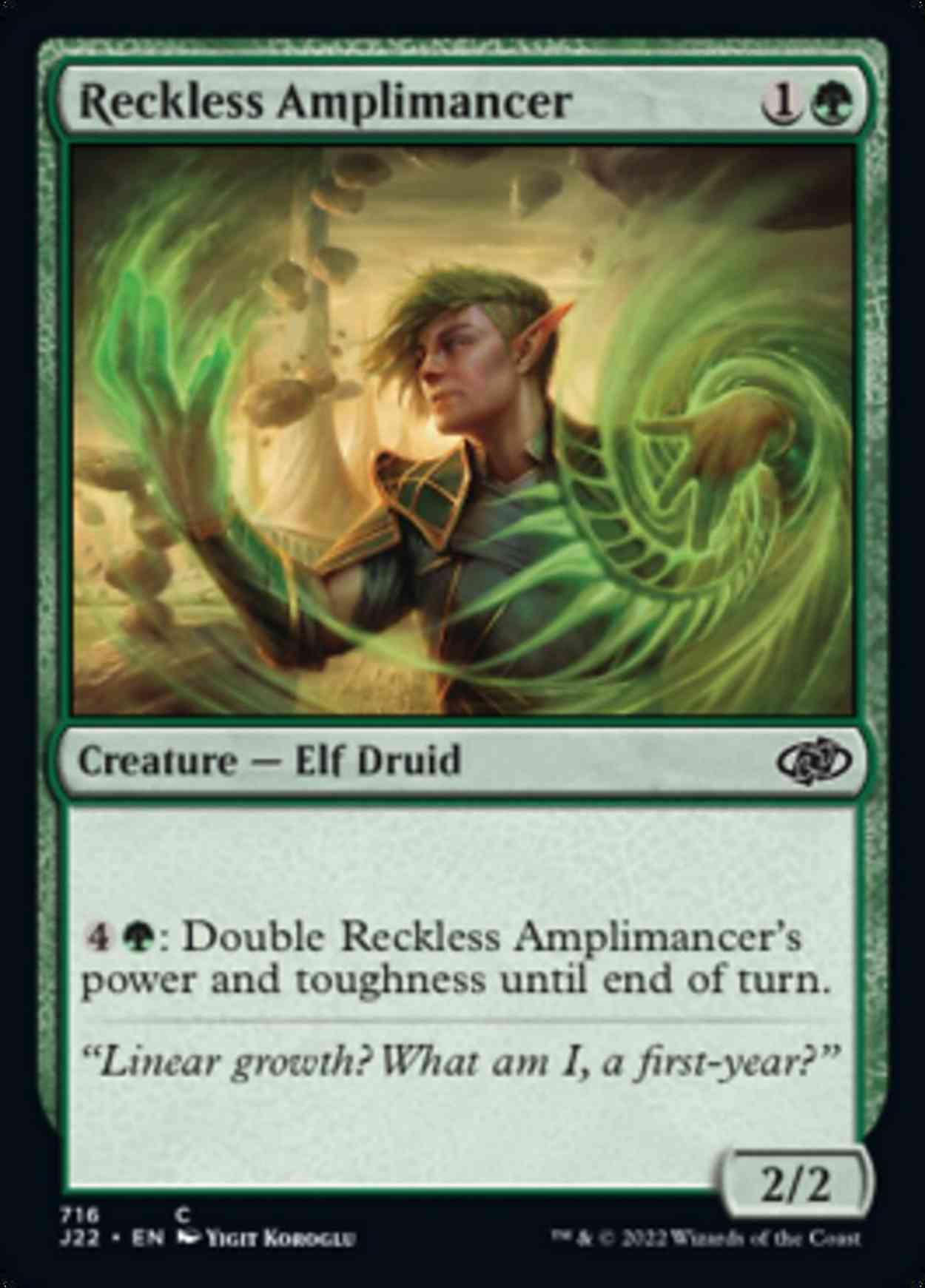 Reckless Amplimancer magic card front