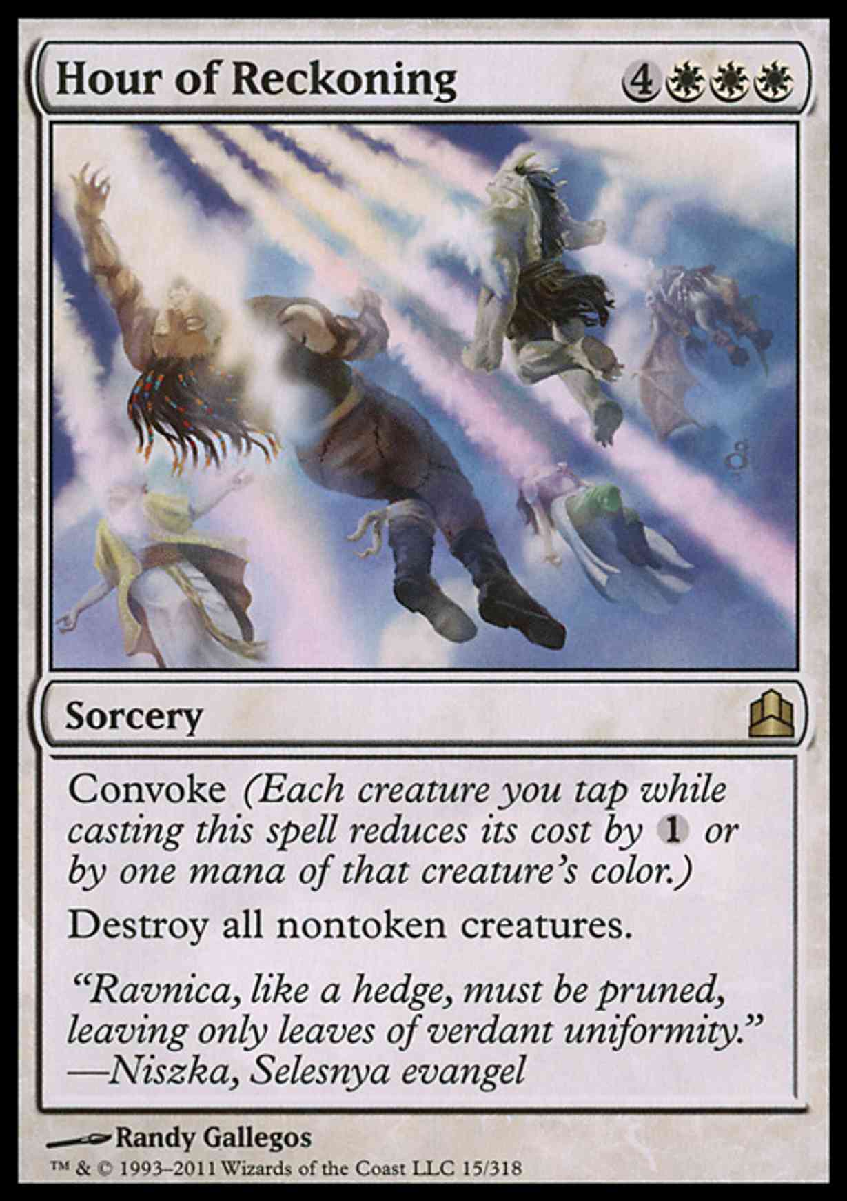 Hour of Reckoning magic card front