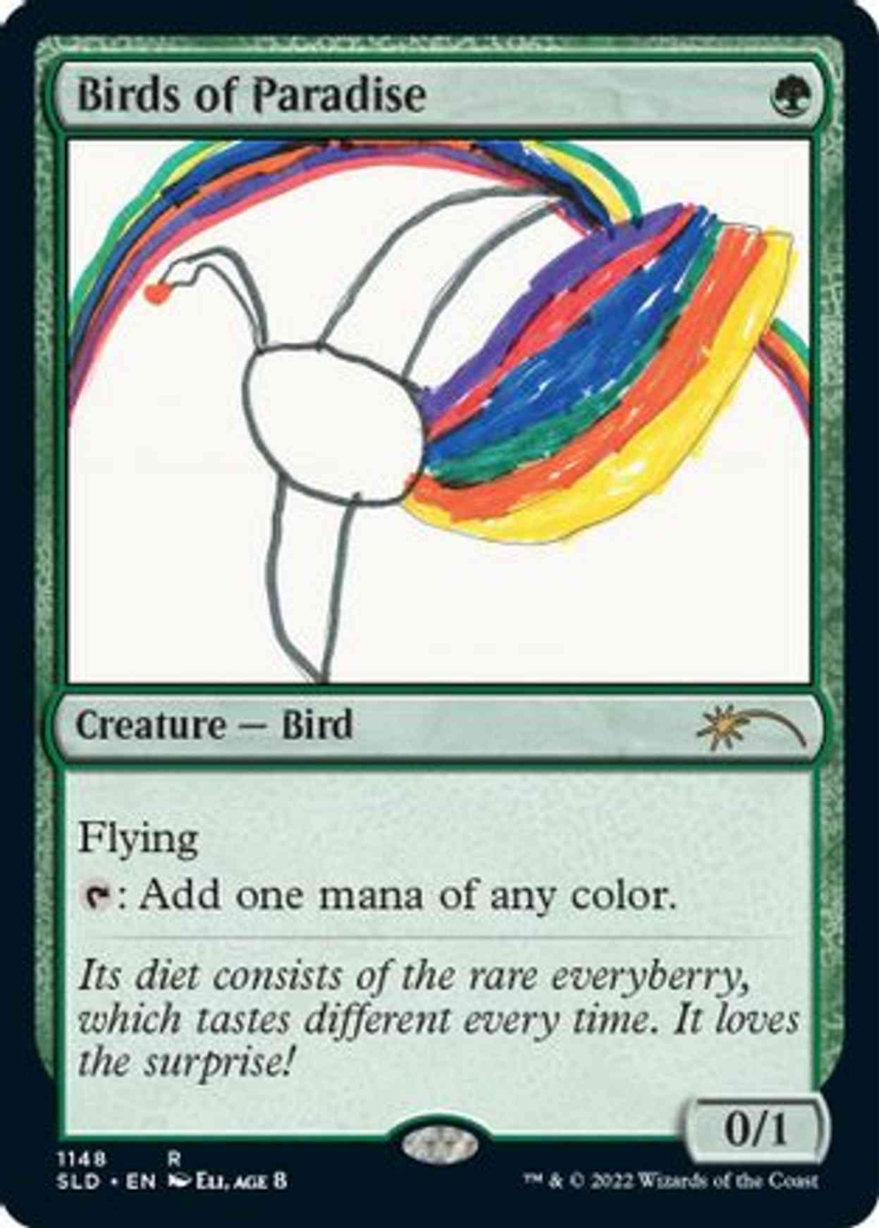 Birds of Paradise (1148) magic card front