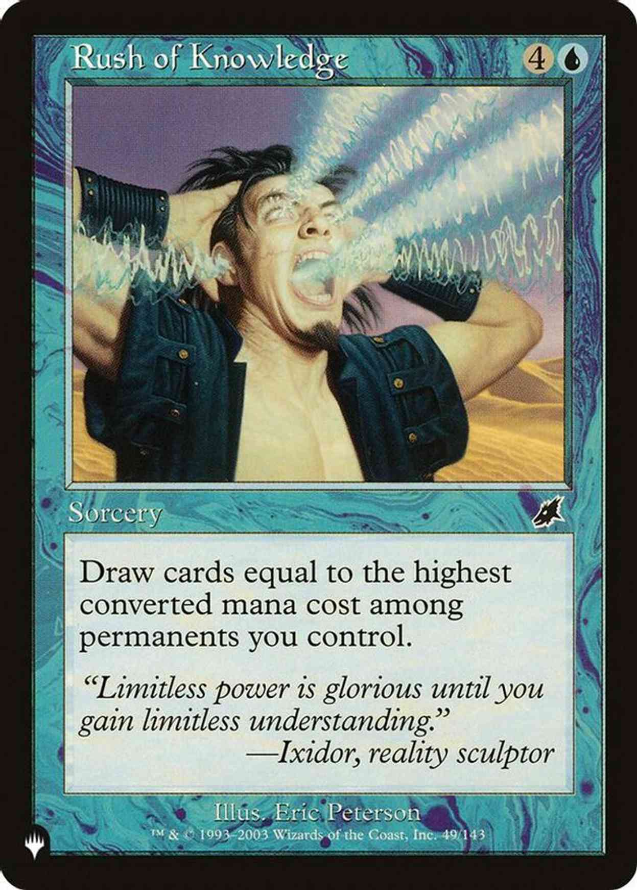 Rush of Knowledge magic card front